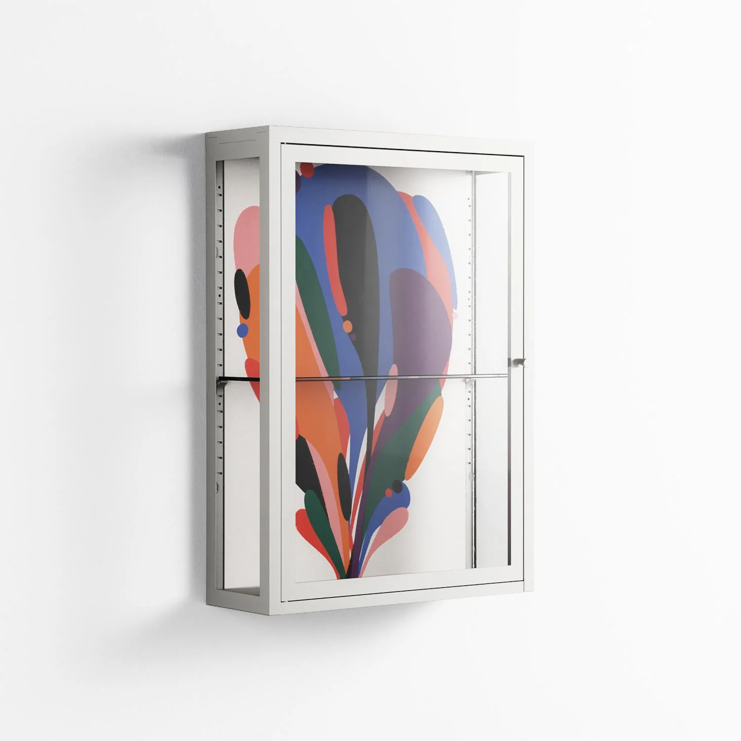 Balloons - Wall Cabinet - Vratislav Pecka - Chalk - Clear glass - Image 4