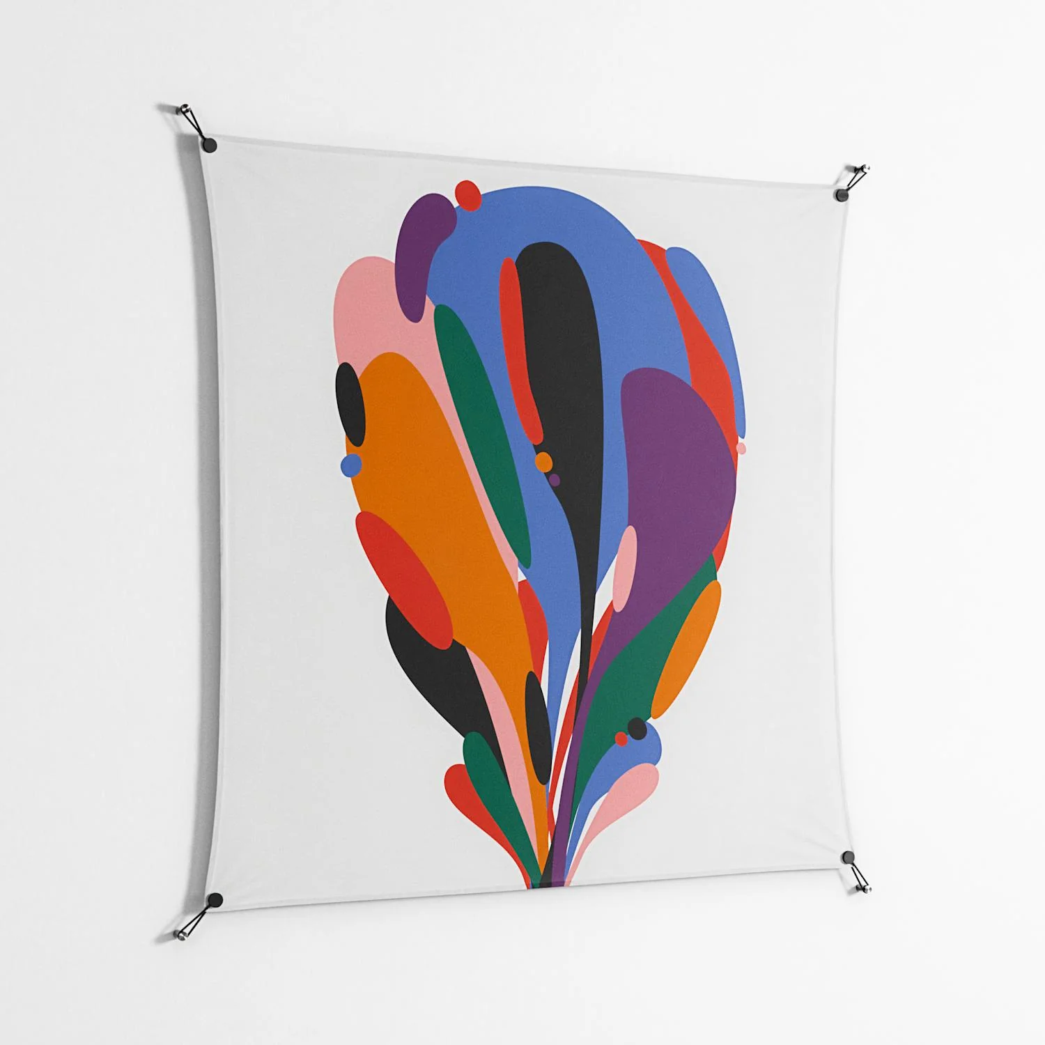 Balloons - Work On Wall - Vratislav Pecka - Black - 140 x 140 cm - Image 2