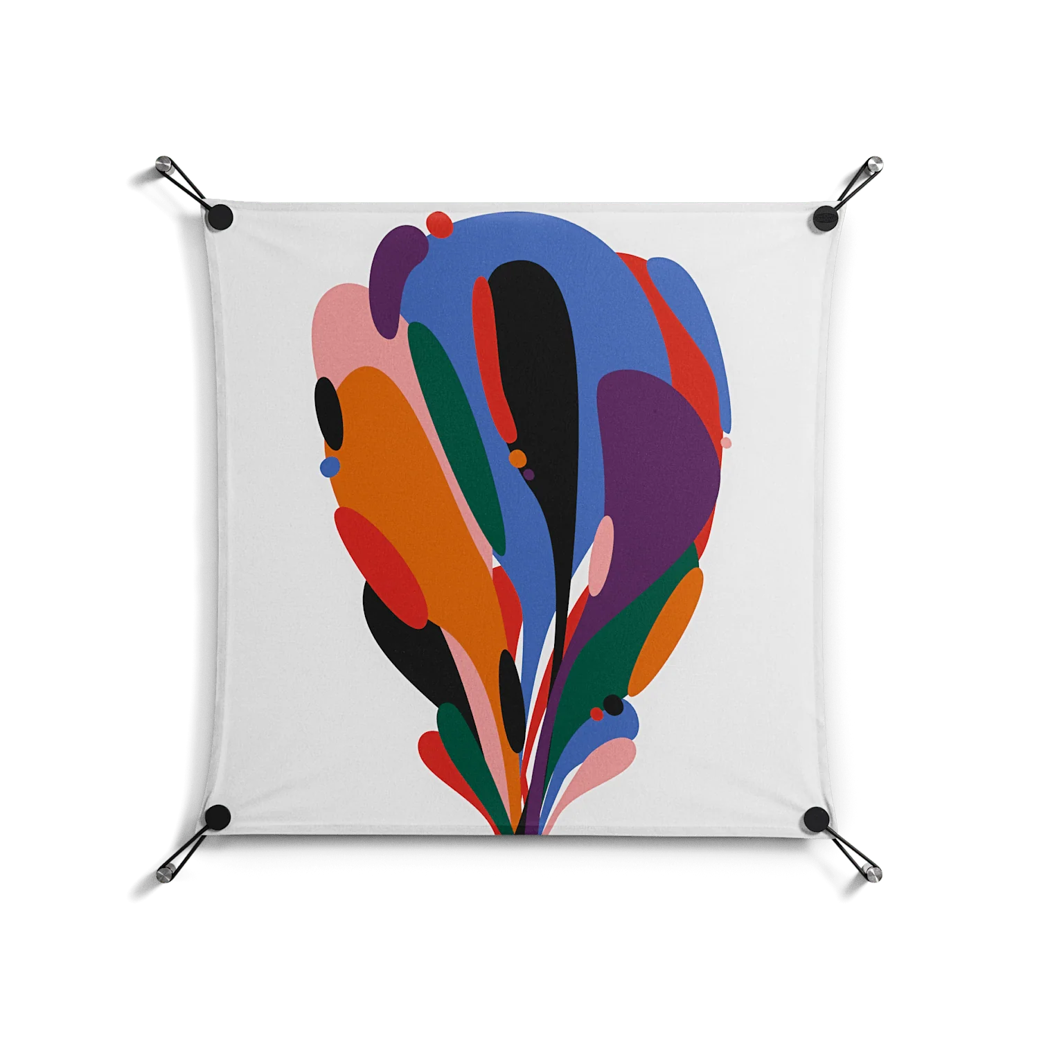Balloons - Work On Wall - Vratislav Pecka - Black - 70 x 70 cm