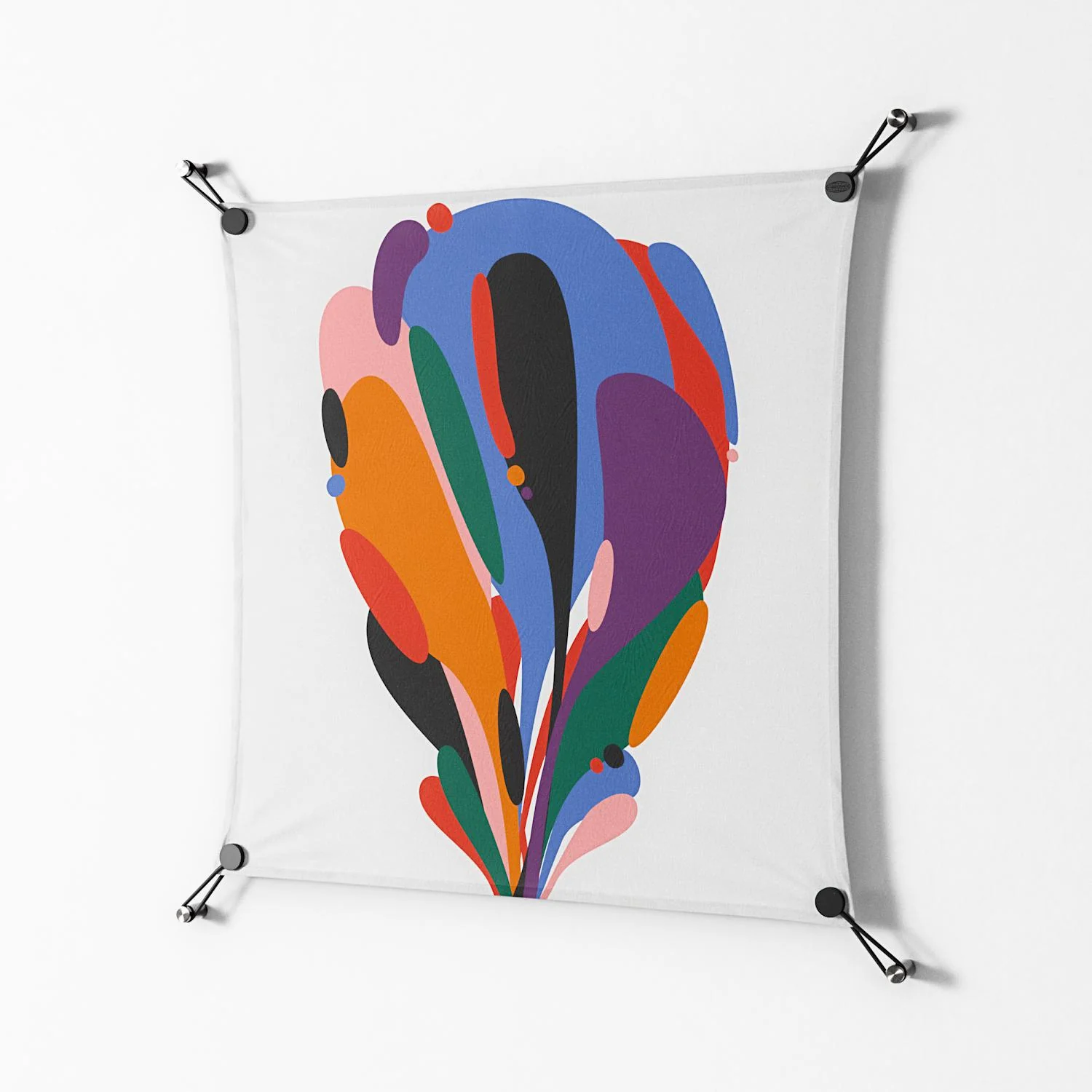 Balloons - Work On Wall - Vratislav Pecka - Black - 70 x 70 cm - Image 2