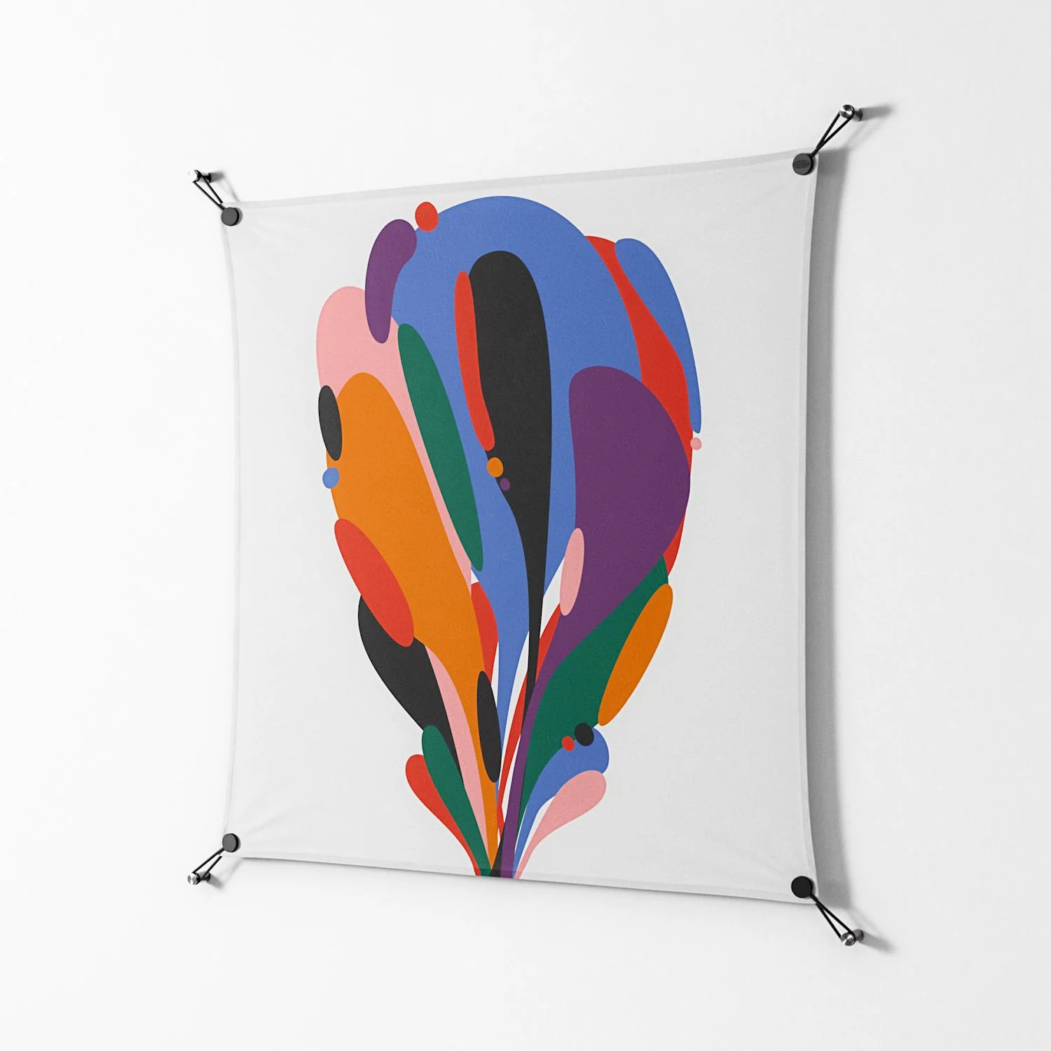 Balloons - Work On Wall - Vratislav Pecka - Black - 90 x 90 cm - Image 2