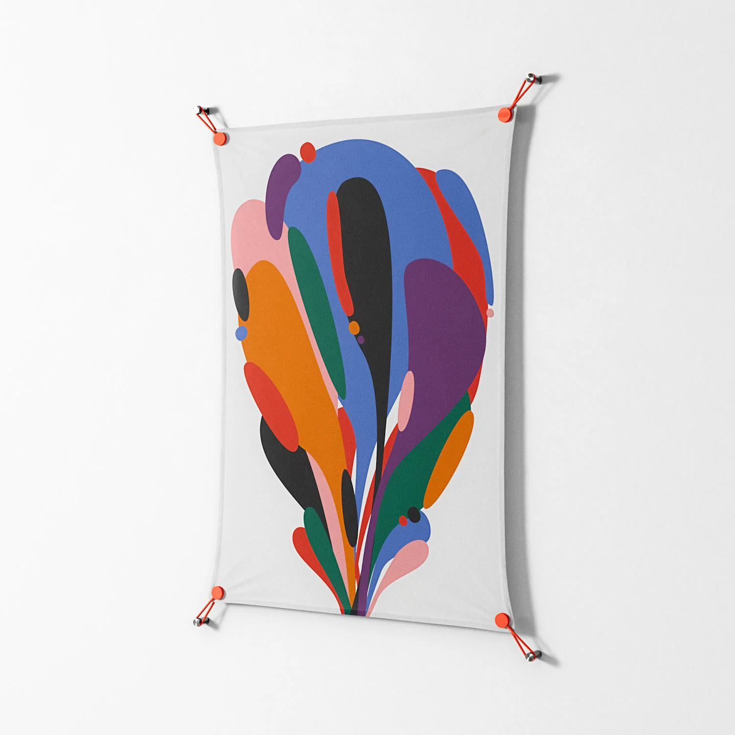 Balloons - Work On Wall - Vratislav Pecka - Orange - 70 x 100 cm - Image 2