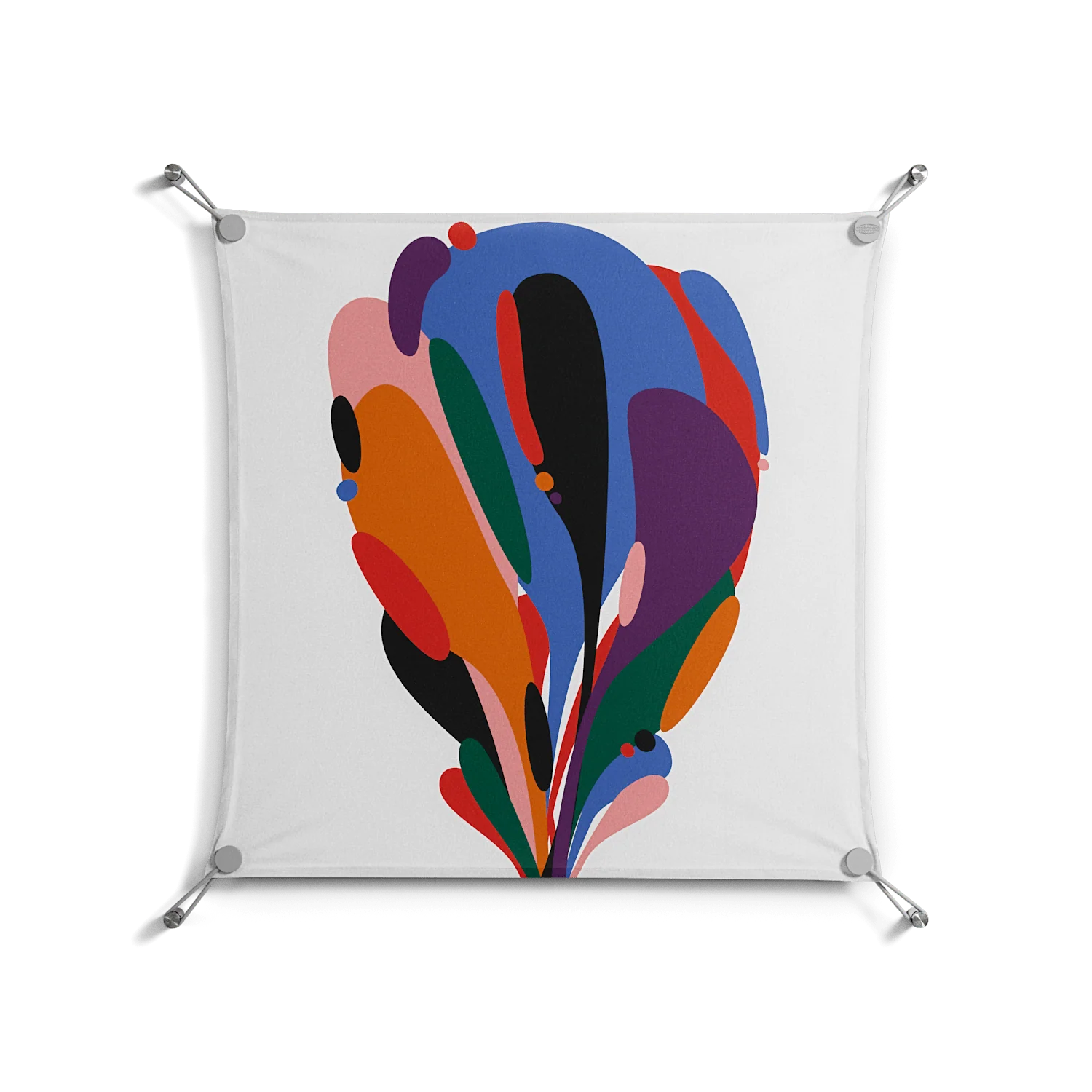 Balloons - Work On Wall - Vratislav Pecka - Silver - 70 x 70 cm