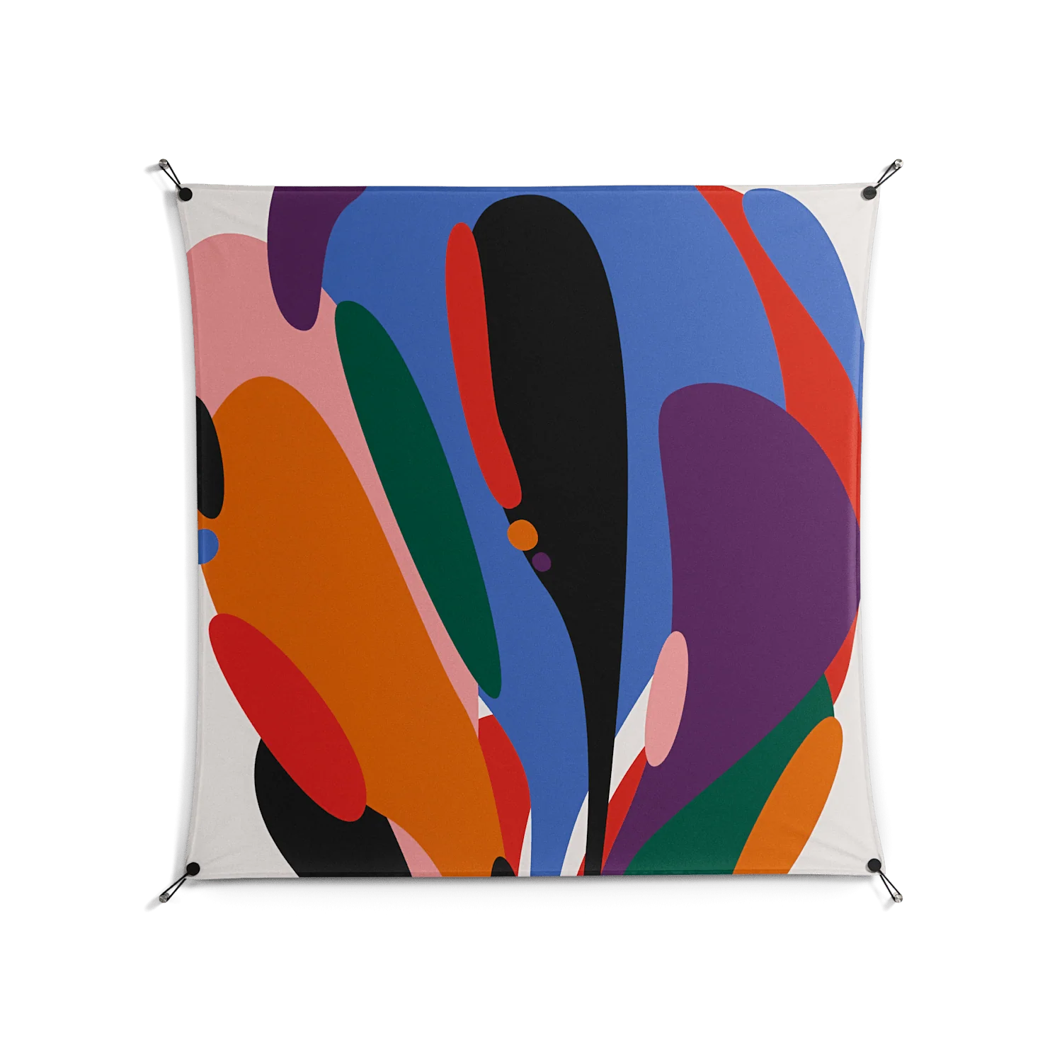 Balloons Zoom - Work On Wall - Vratislav Pecka - Black - 140 x 140 cm