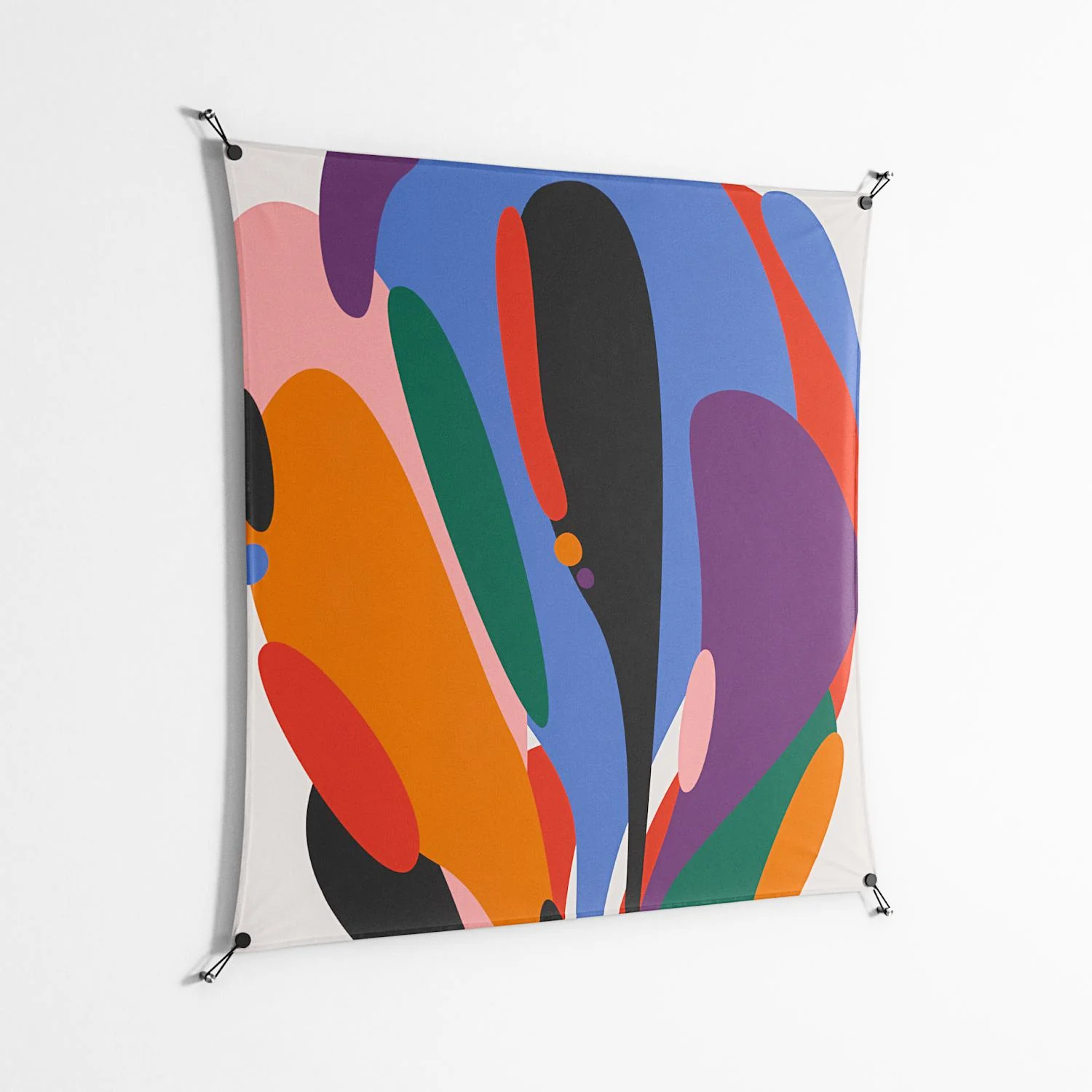 Balloons Zoom - Work On Wall - Vratislav Pecka - Black - 140 x 140 cm - Image 2