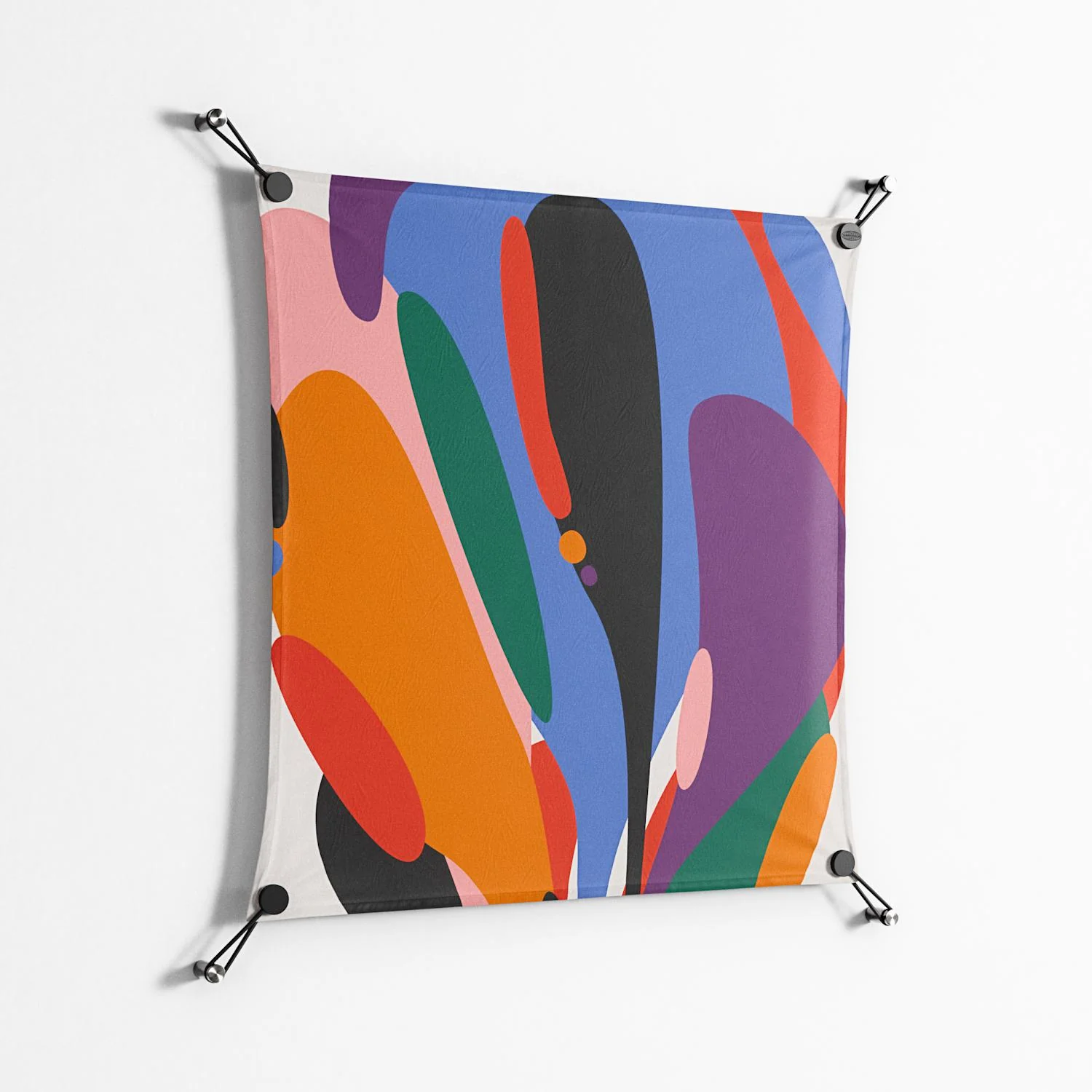 Balloons Zoom - Work On Wall - Vratislav Pecka - Black - 70 x 70 cm - Image 2