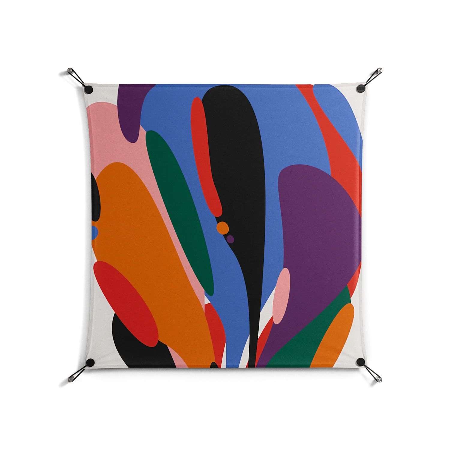Balloons Zoom - Work On Wall - Vratislav Pecka - Black - 90 x 90 cm