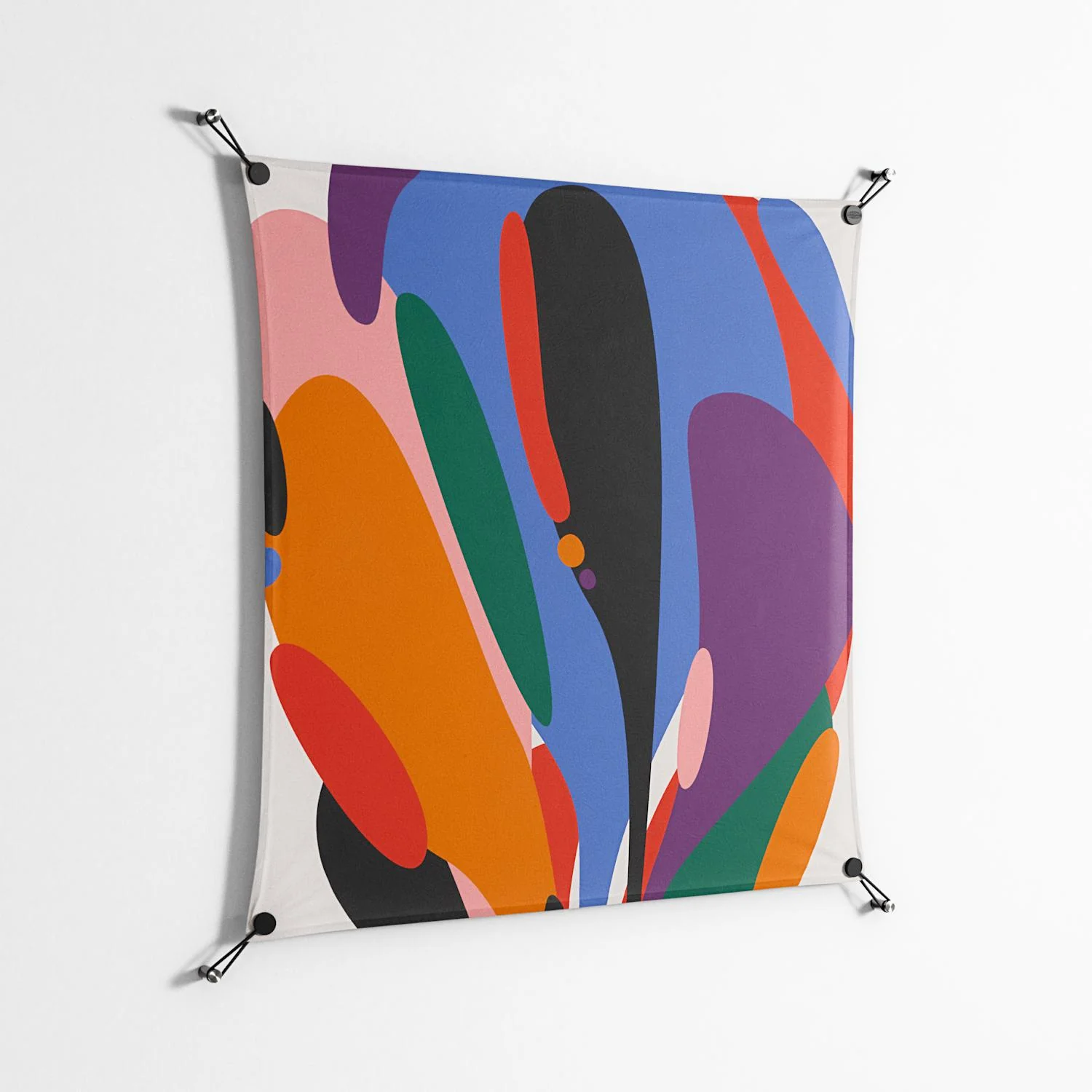Balloons Zoom - Work On Wall - Vratislav Pecka - Black - 90 x 90 cm - Image 2