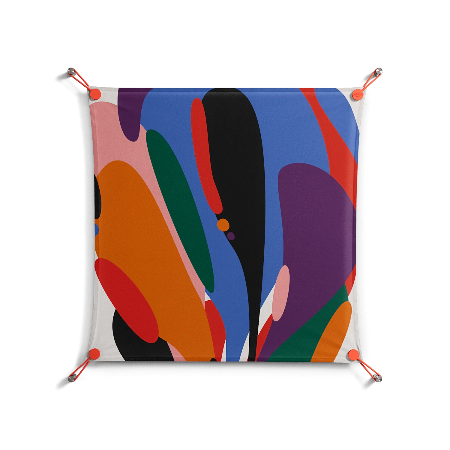 Balloons Zoom - Work On Wall - Vratislav Pecka - Orange - 70 x 70 cm