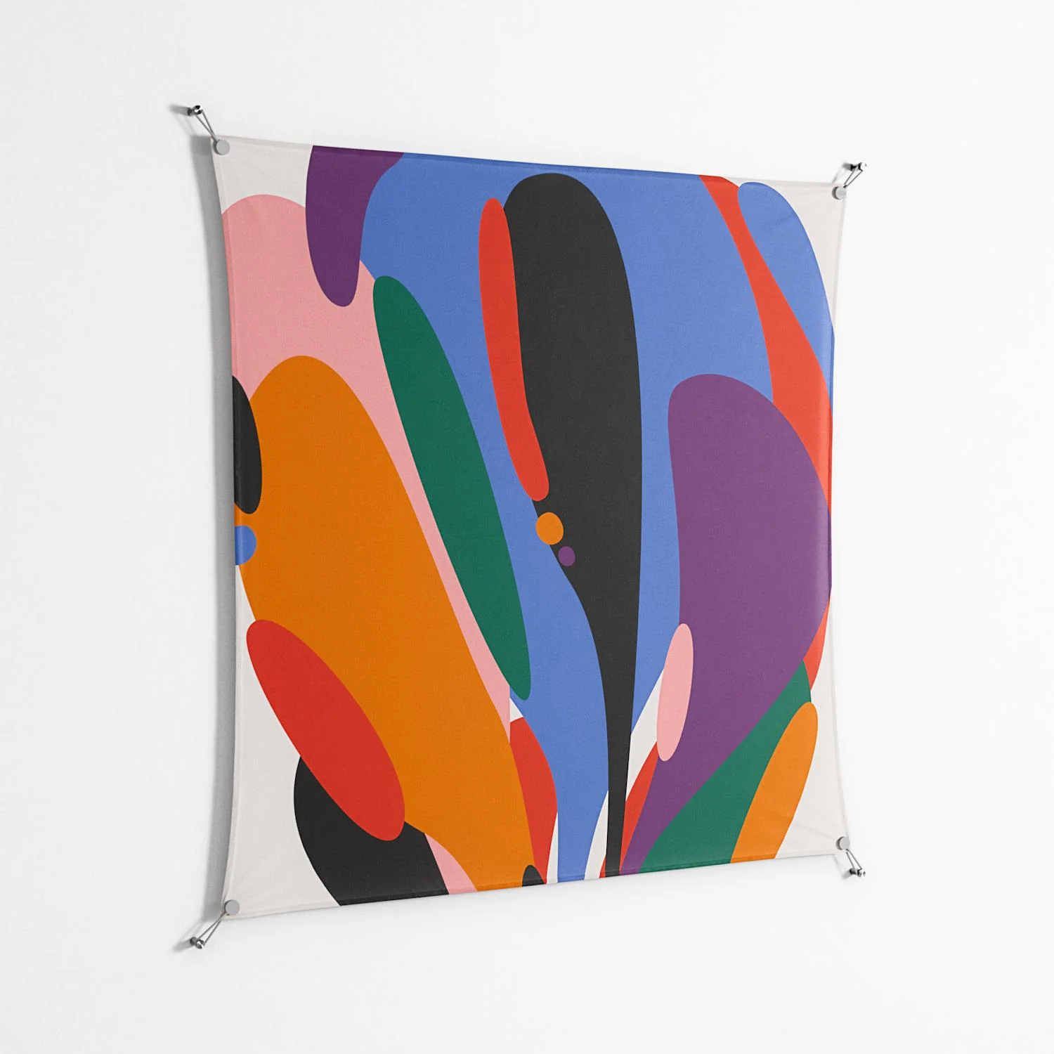 Balloons Zoom - Work On Wall - Vratislav Pecka - Silver - 140 x 140 cm - Image 2