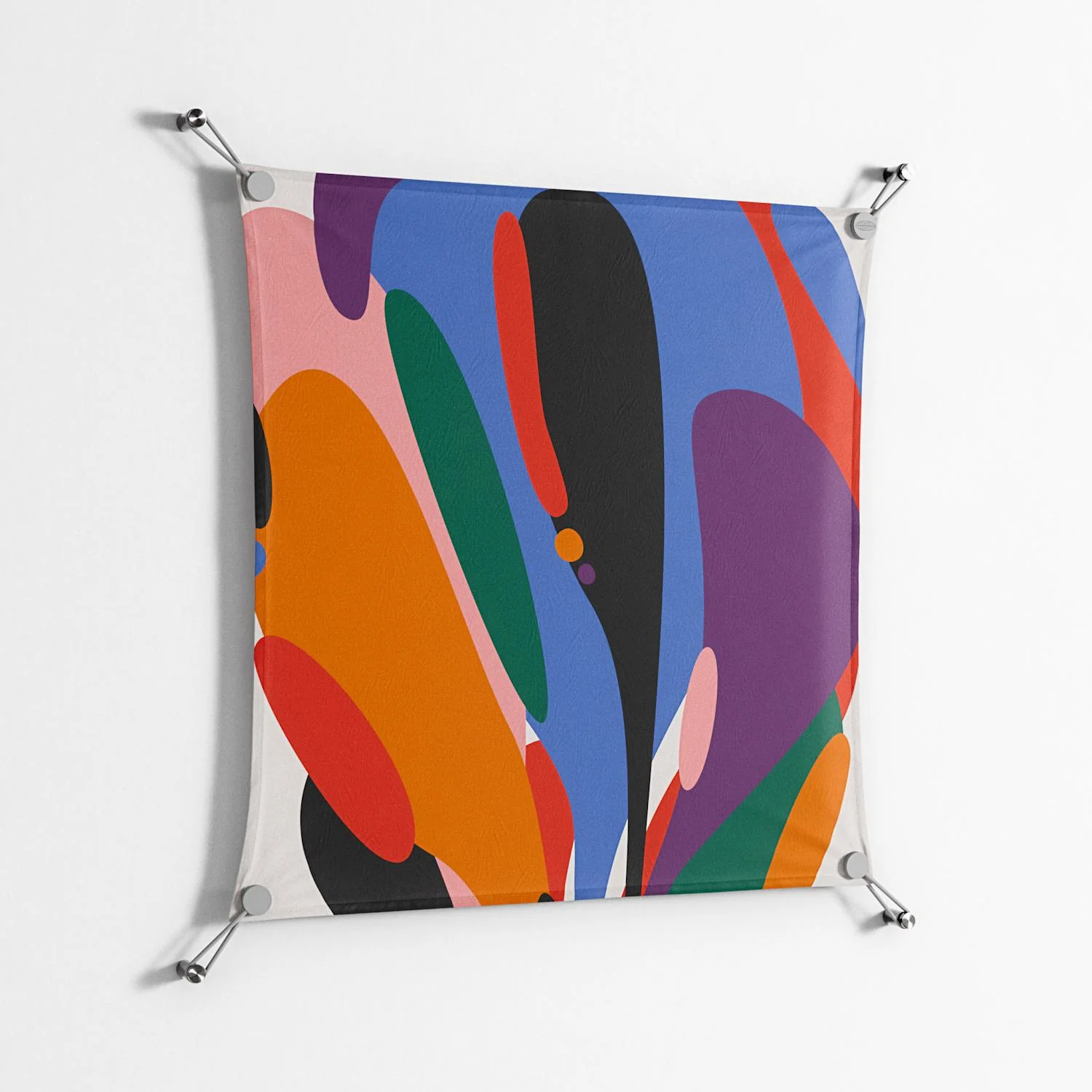 Balloons Zoom - Work On Wall - Vratislav Pecka - Silver - 70 x 70 cm - Image 2