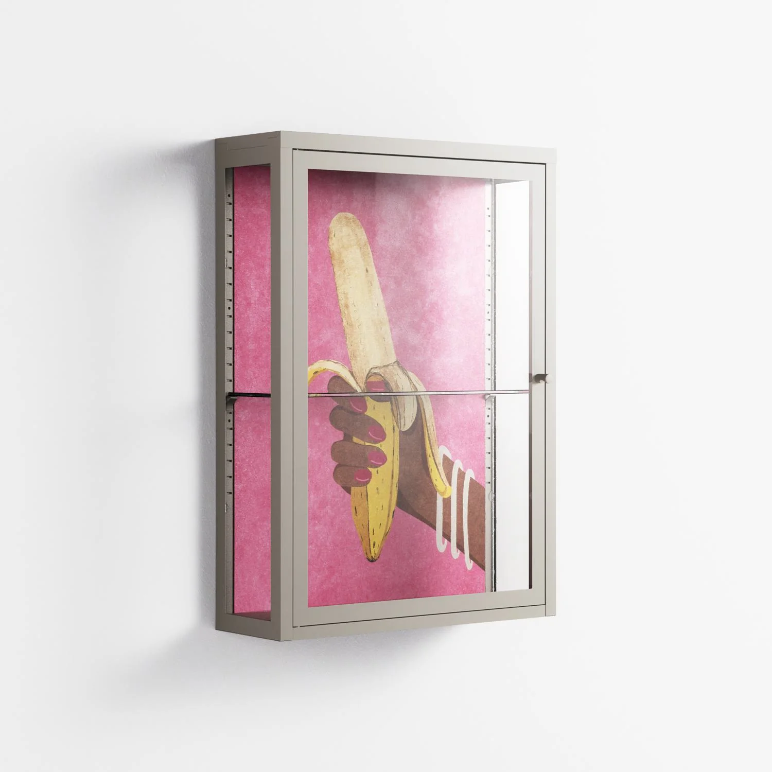 Banana - Wall Cabinet - Raissa Oltmanns - Pebble - Clear glass - Image 4