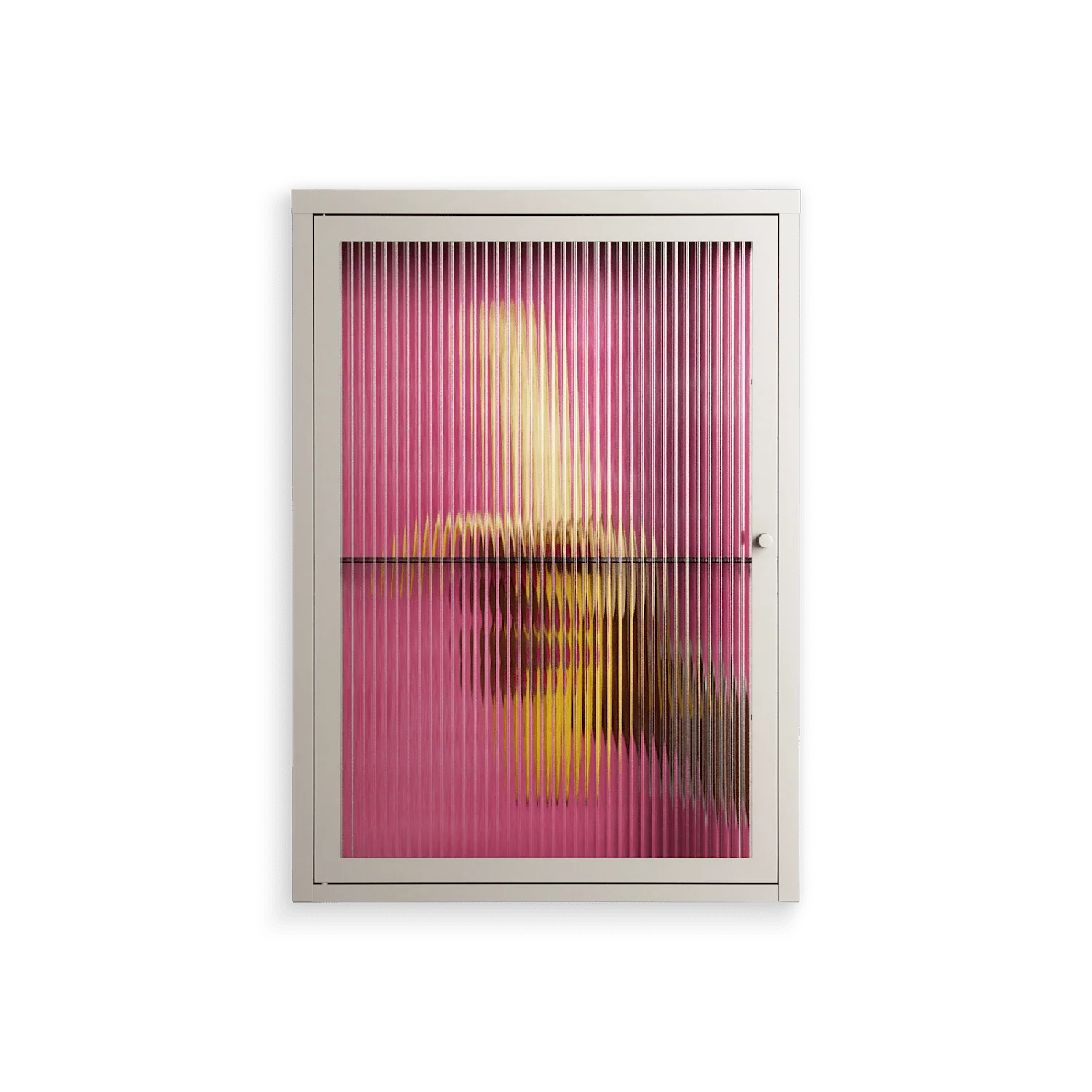 Banana - Wall Cabinet - Raissa Oltmanns - Pebble - Reeded glass