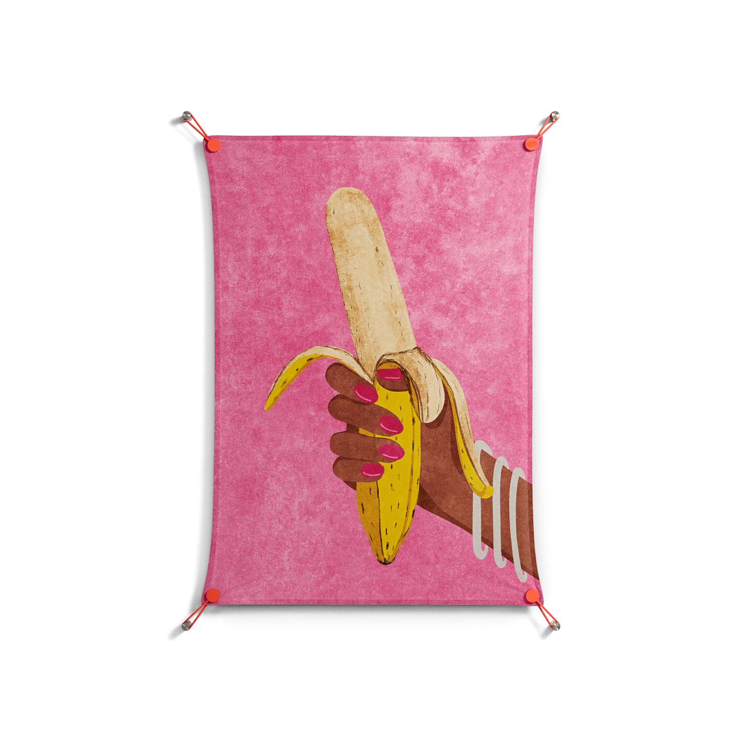 Banana - Work On Wall - Raissa Oltmanns - Orange - 70 x 100 cm