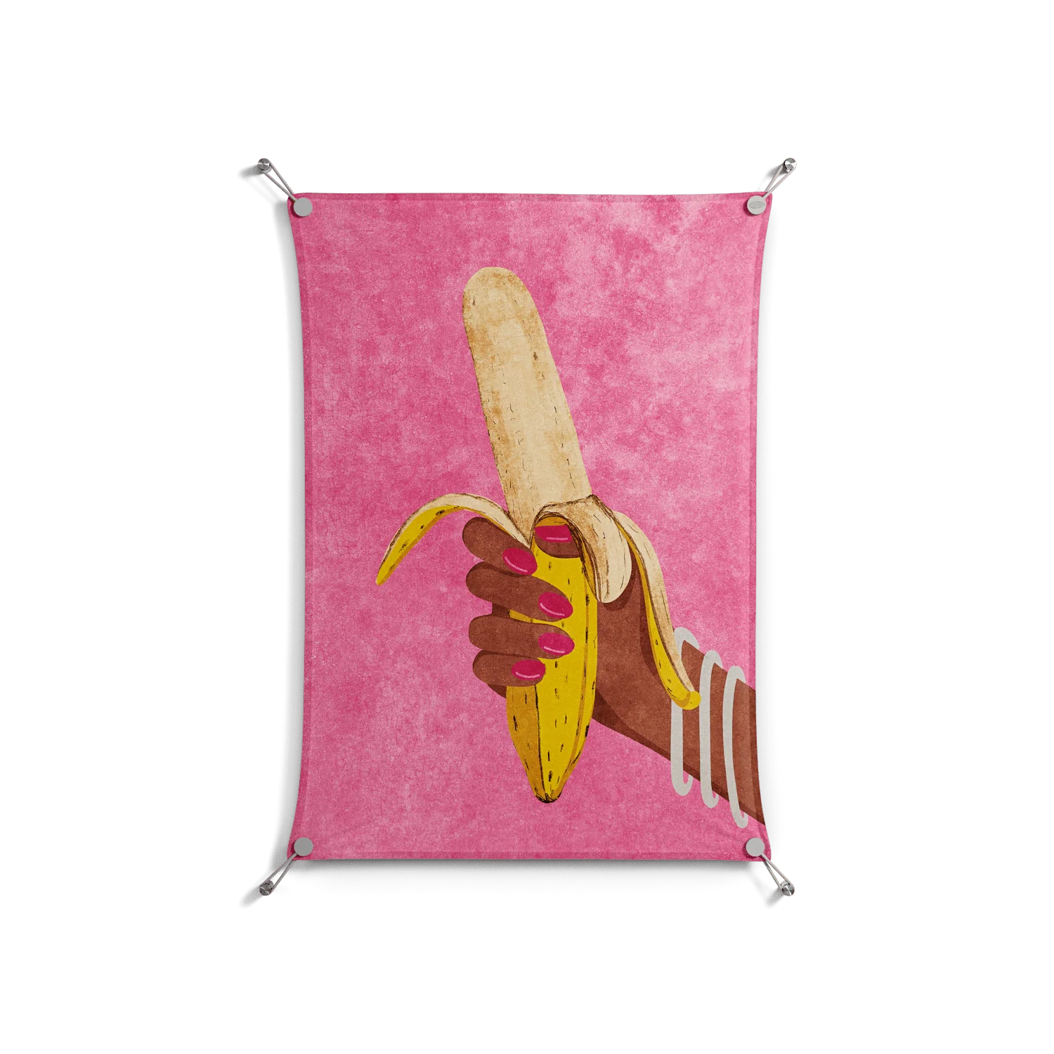 Banana - Work On Wall - Raissa Oltmanns - Silver - 70 x 100 cm