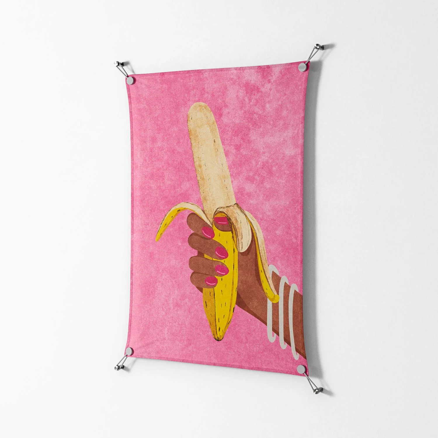 Banana - Work On Wall - Raissa Oltmanns - Silver - 70 x 100 cm - Image 2