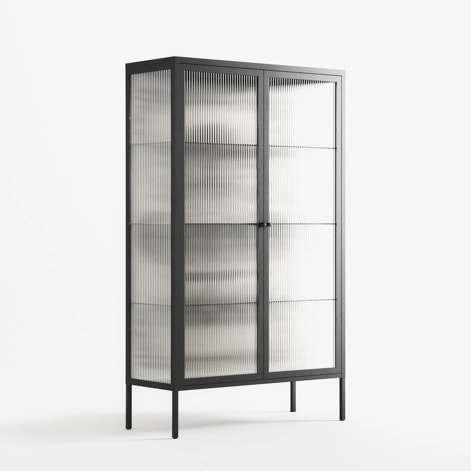 Barbed Bloom - Cabinet - Daphna Sebbane - Antracite - Reeded glass - Image 4