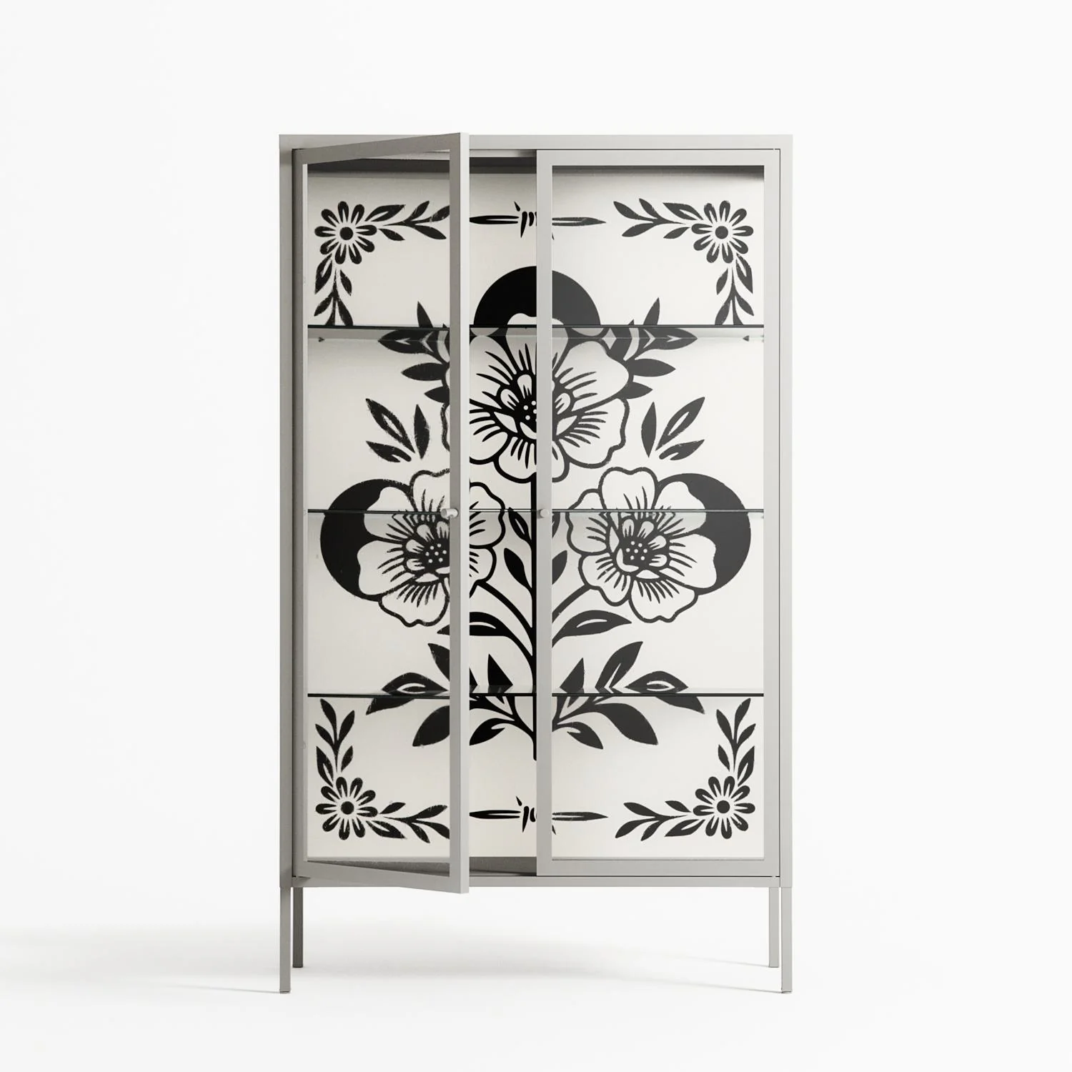 Barbed Bloom - Cabinet - Daphna Sebbane - Chalk - Clear glass - Image 2