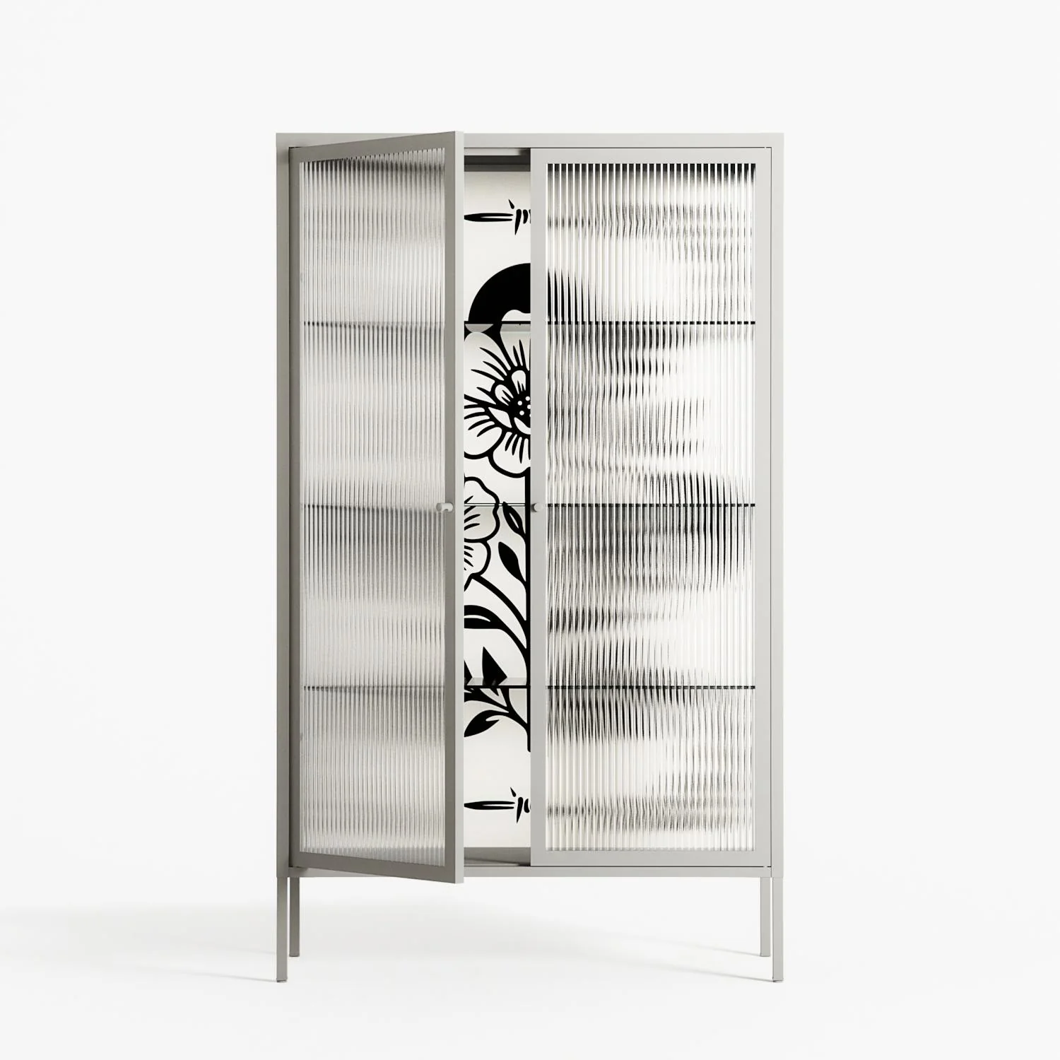 Barbed Bloom - Cabinet - Daphna Sebbane - Chalk - Reeded glass - Image 2