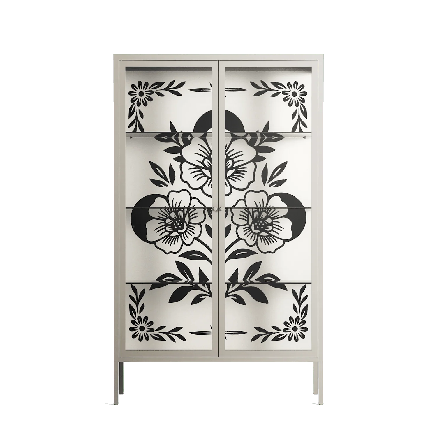 Barbed Bloom - Cabinet - Daphna Sebbane - Pebble - Clear glass