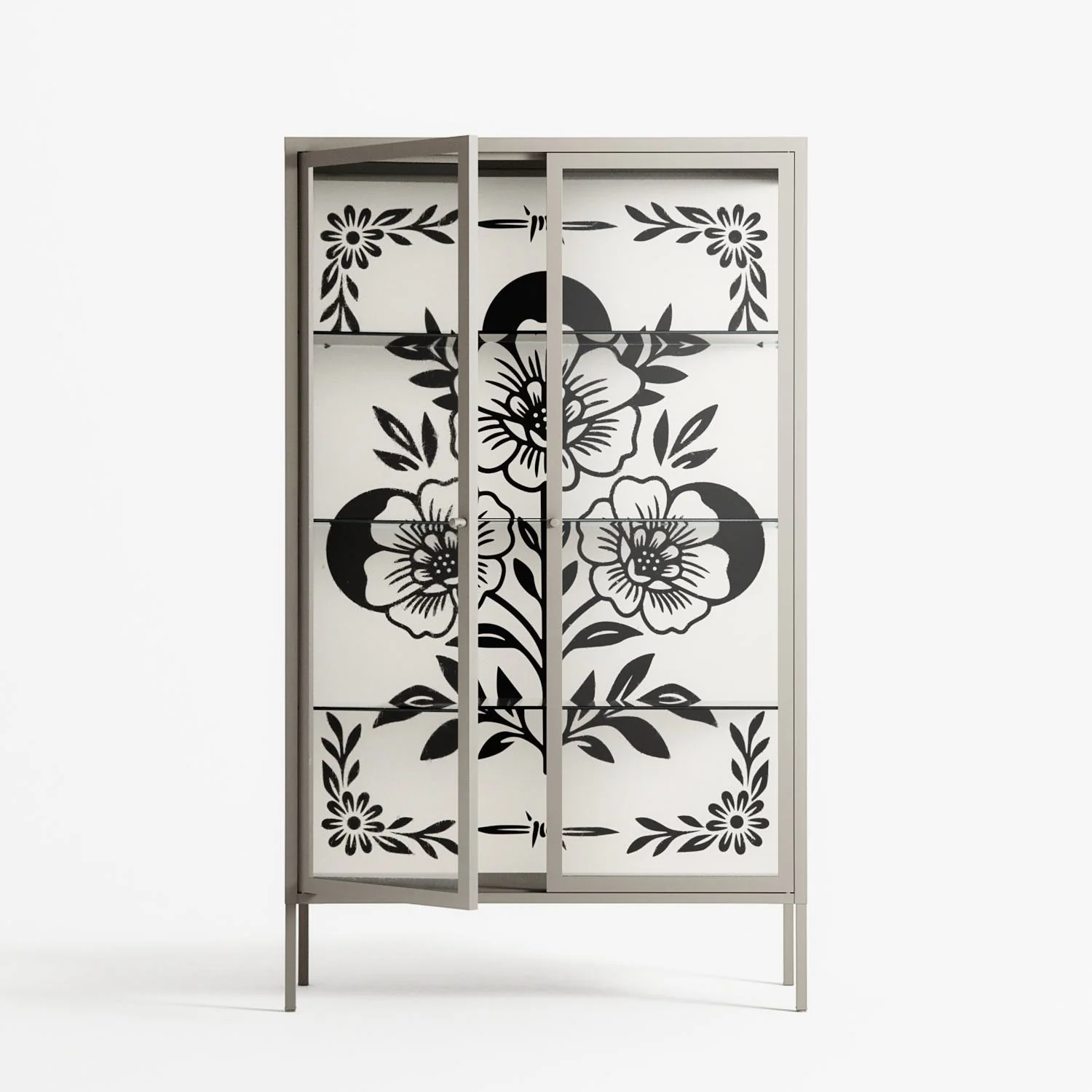 Barbed Bloom - Cabinet - Daphna Sebbane - Pebble - Clear glass - Image 2