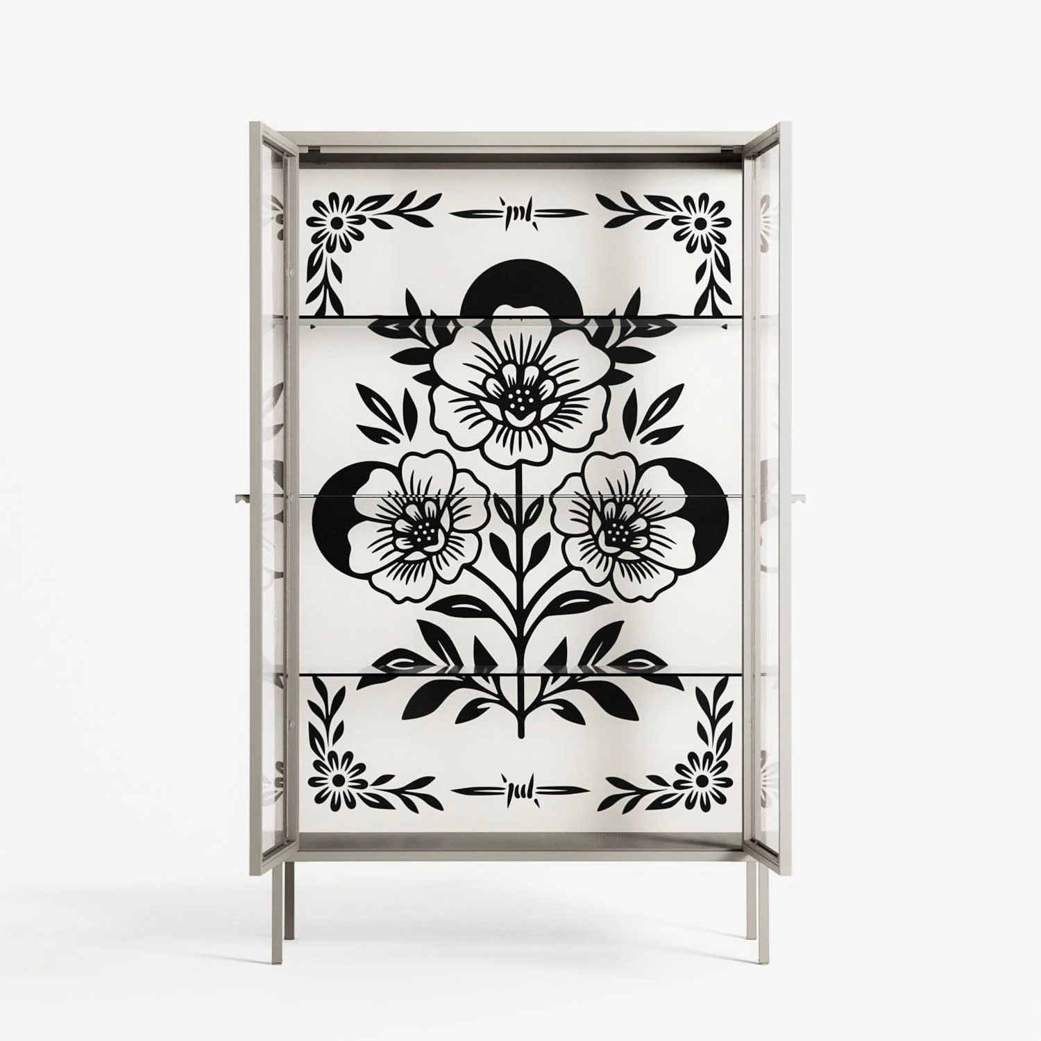 Barbed Bloom - Cabinet - Daphna Sebbane - Pebble - Clear glass - Image 3