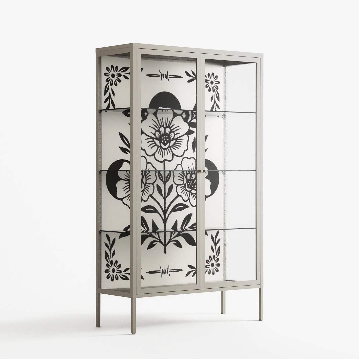 Barbed Bloom - Cabinet - Daphna Sebbane - Pebble - Clear glass - Image 4