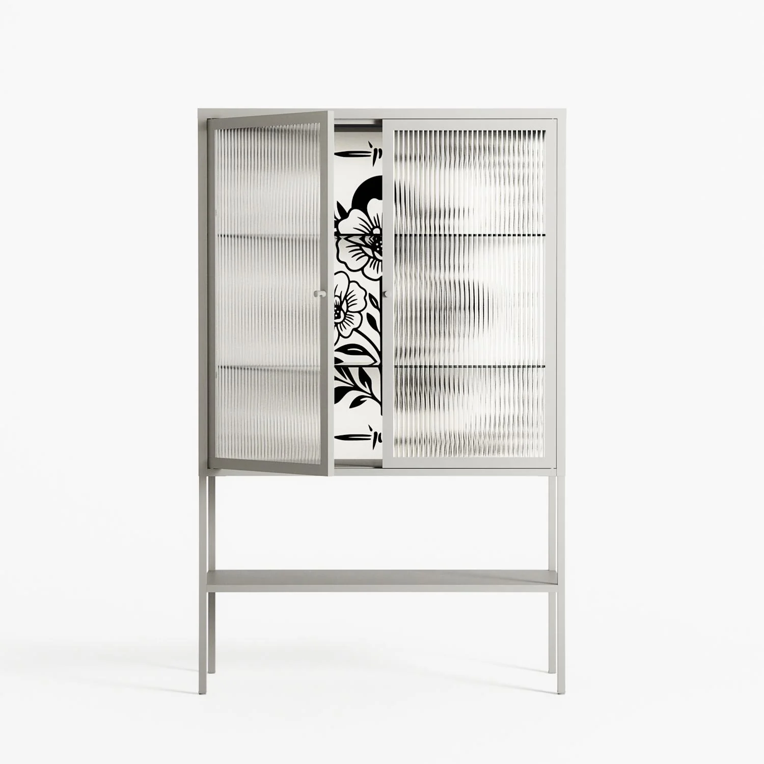 Barbed Bloom - Loft Cabinet - Daphna Sebbane - Chalk - Reeded glass - Image 2