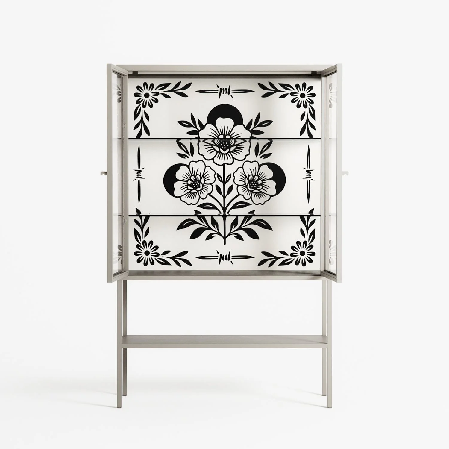 Barbed Bloom - Loft Cabinet - Daphna Sebbane - Pebble - Clear glass - Image 3