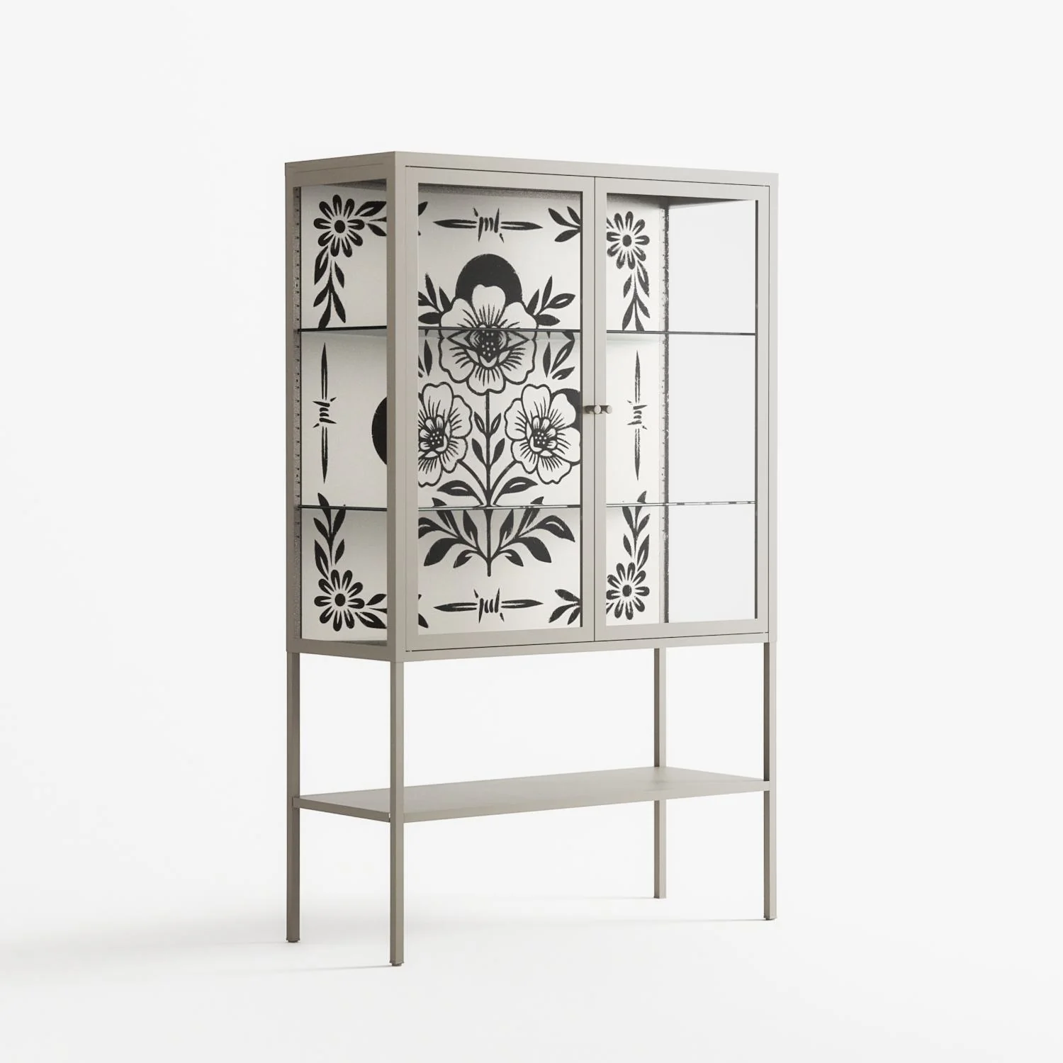 Barbed Bloom - Loft Cabinet - Daphna Sebbane - Pebble - Clear glass - Image 4
