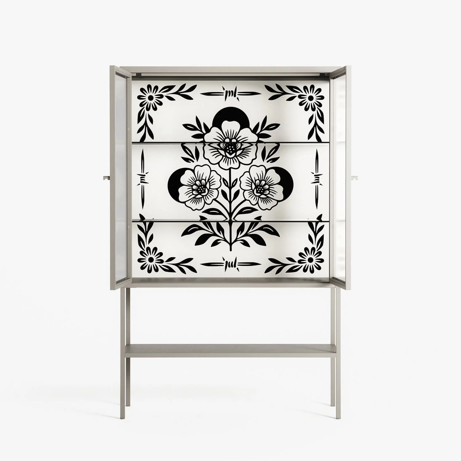 Barbed Bloom - Loft Cabinet - Daphna Sebbane - Pebble - Reeded glass - Image 3
