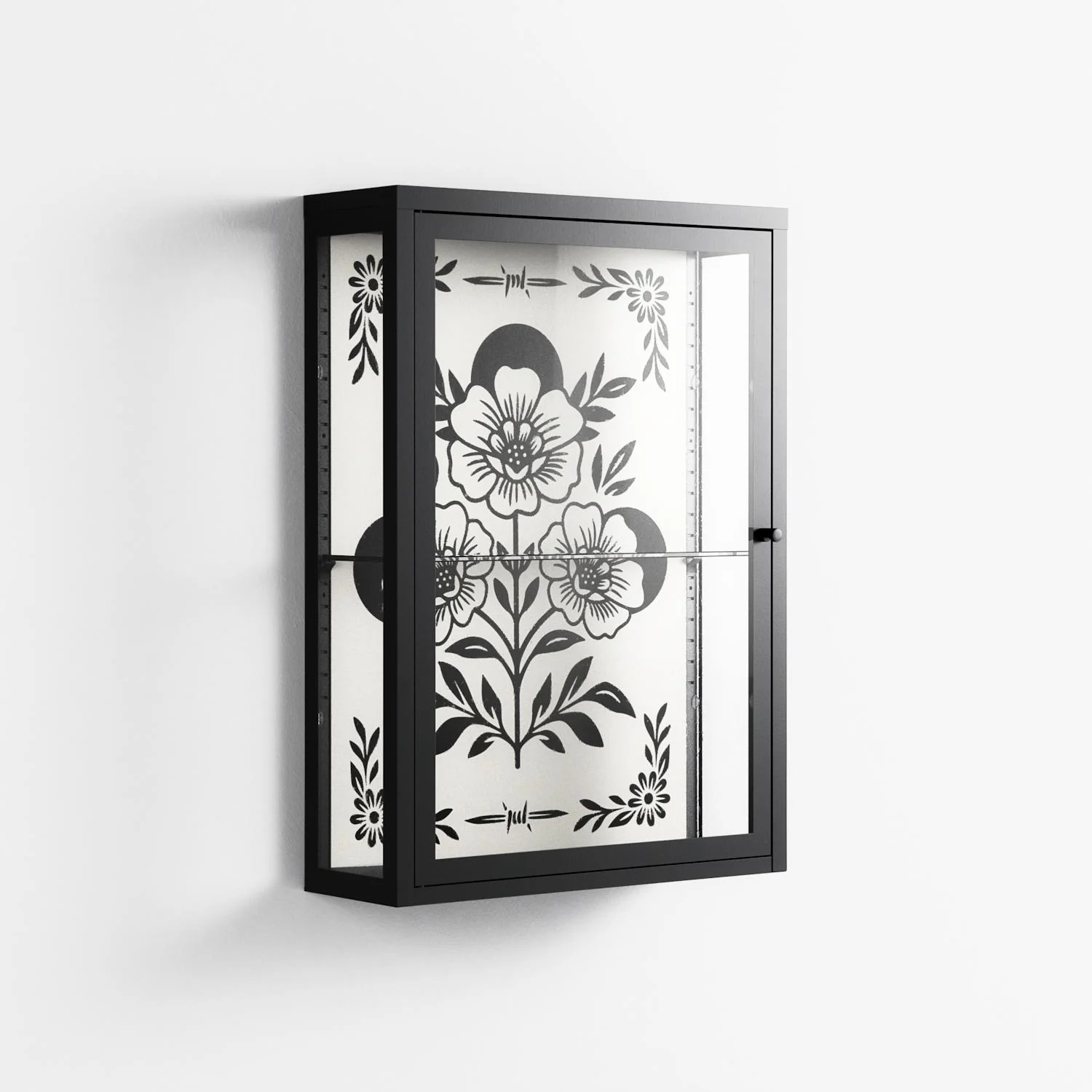 Barbed Bloom - Wall Cabinet - Daphna Sebbane - Antracite - Clear glass - Image 4