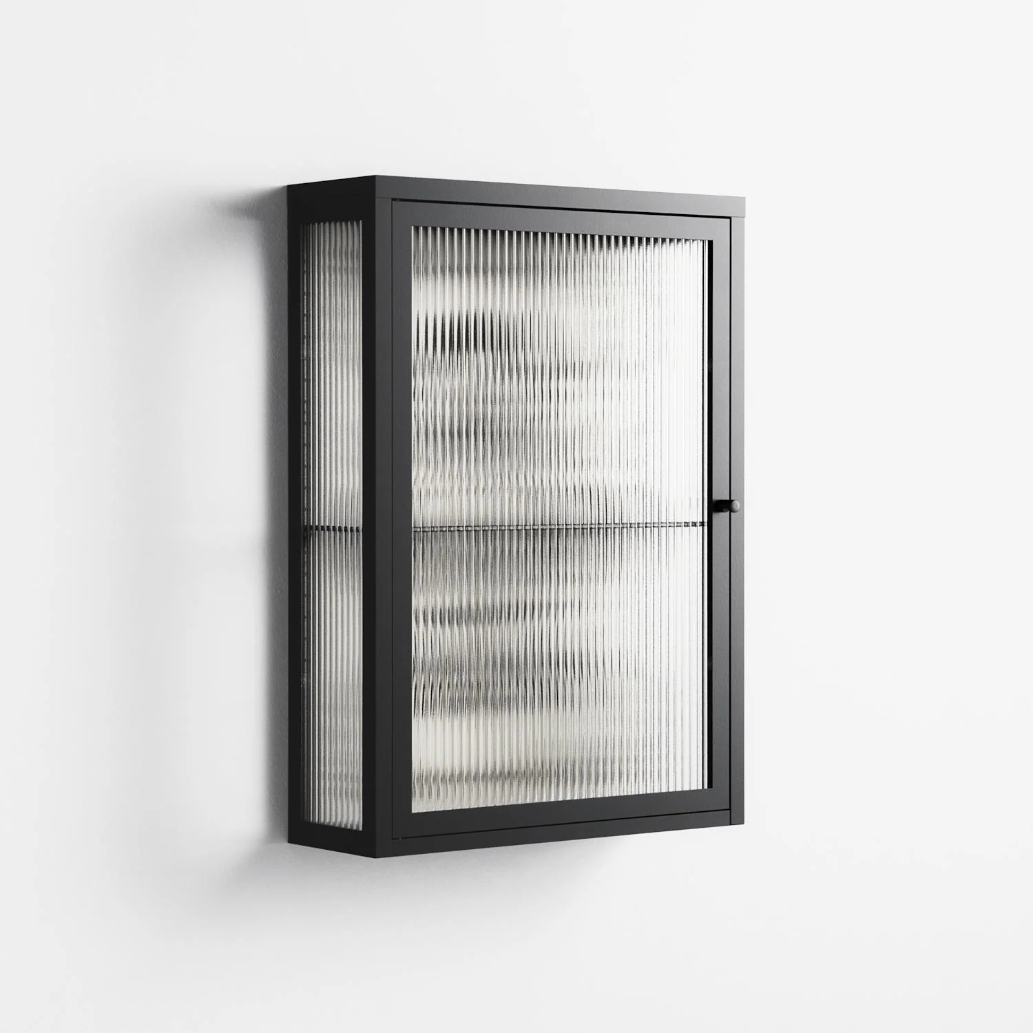 Barbed Bloom - Wall Cabinet - Daphna Sebbane - Antracite - Reeded glass - Image 4