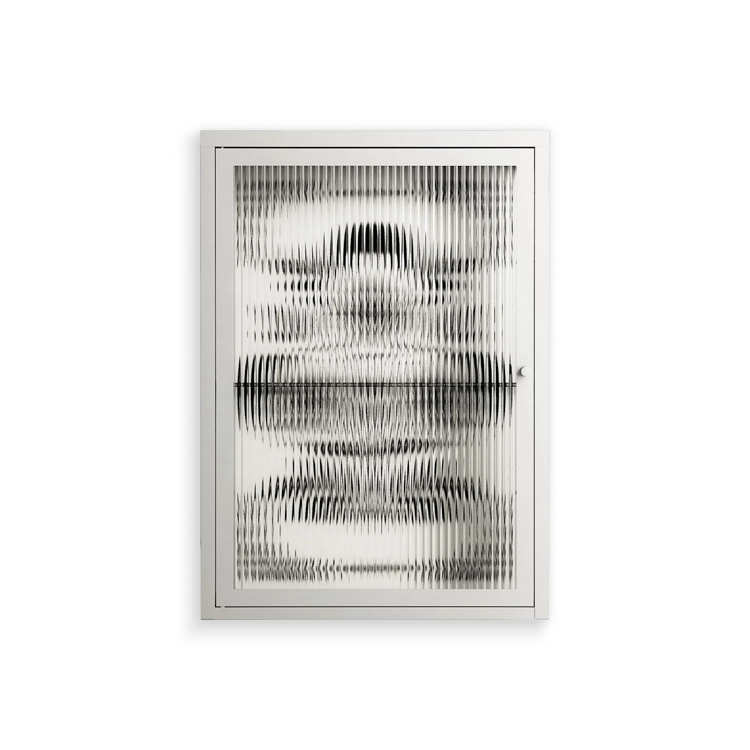 Barbed Bloom - Wall Cabinet - Daphna Sebbane - Chalk - Reeded glass