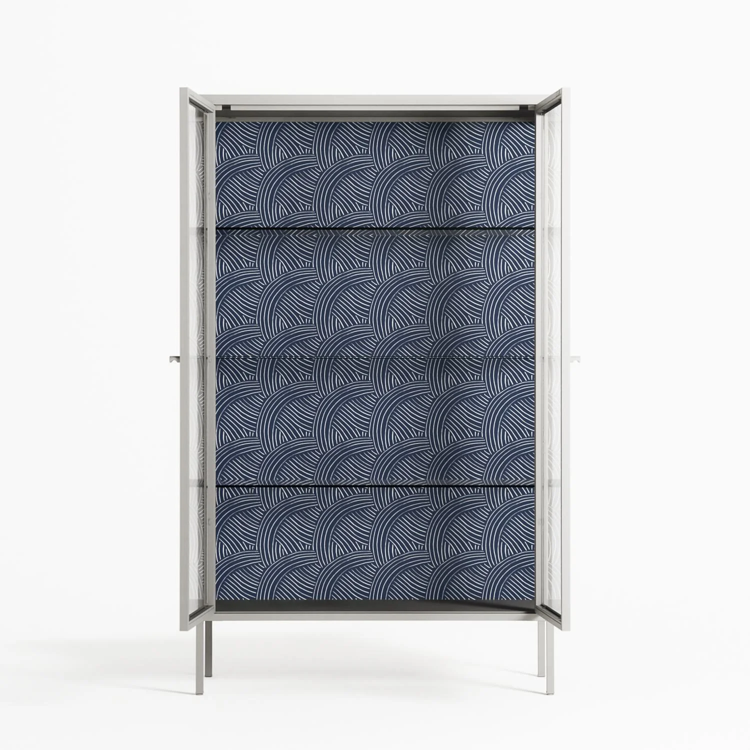 Basket Weave - Cabinet - Katie O’Shea - Chalk - Clear glass - Image 3