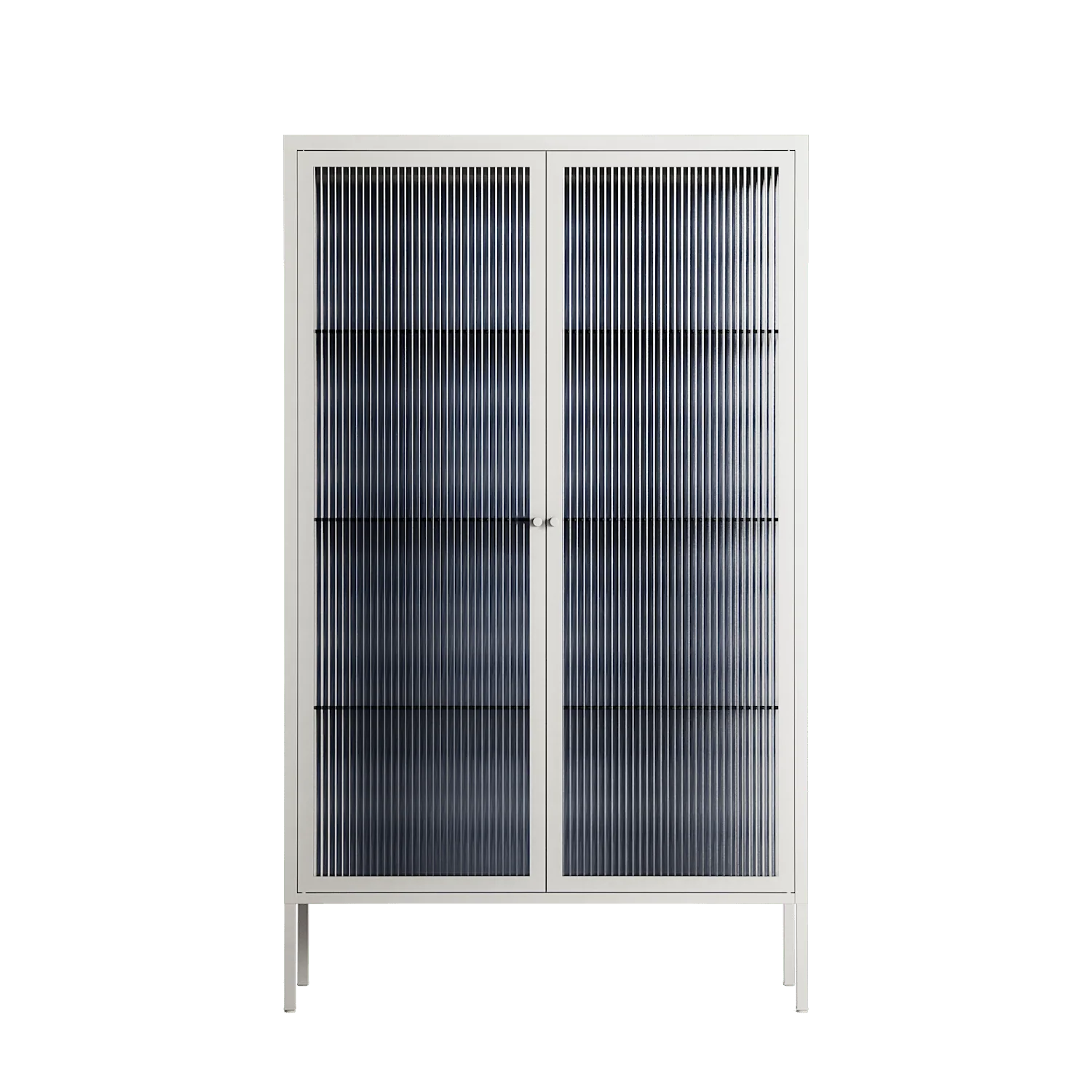 Basket Weave - Cabinet - Katie O’Shea - Chalk - Reeded glass