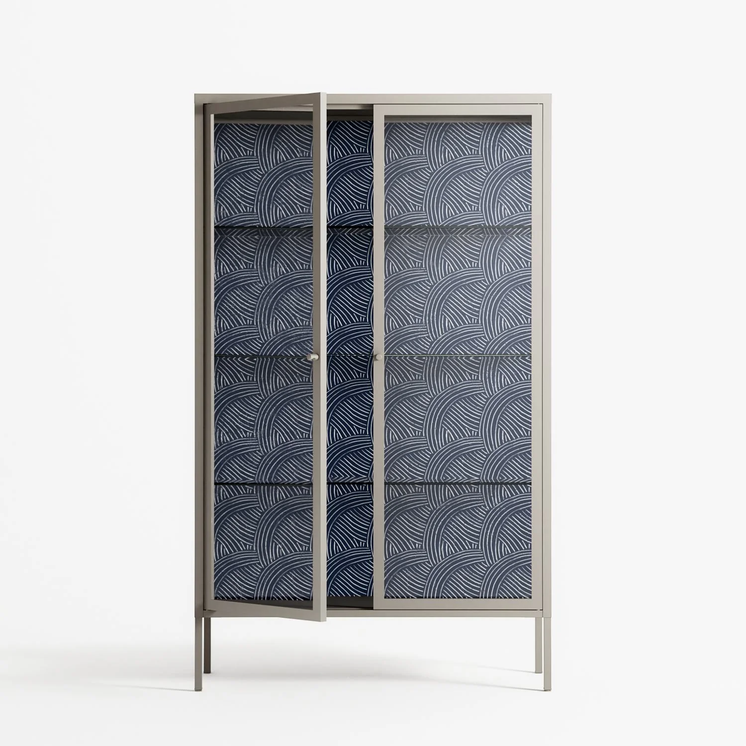 Basket Weave - Cabinet - Katie O’Shea - Pebble - Clear glass - Image 2