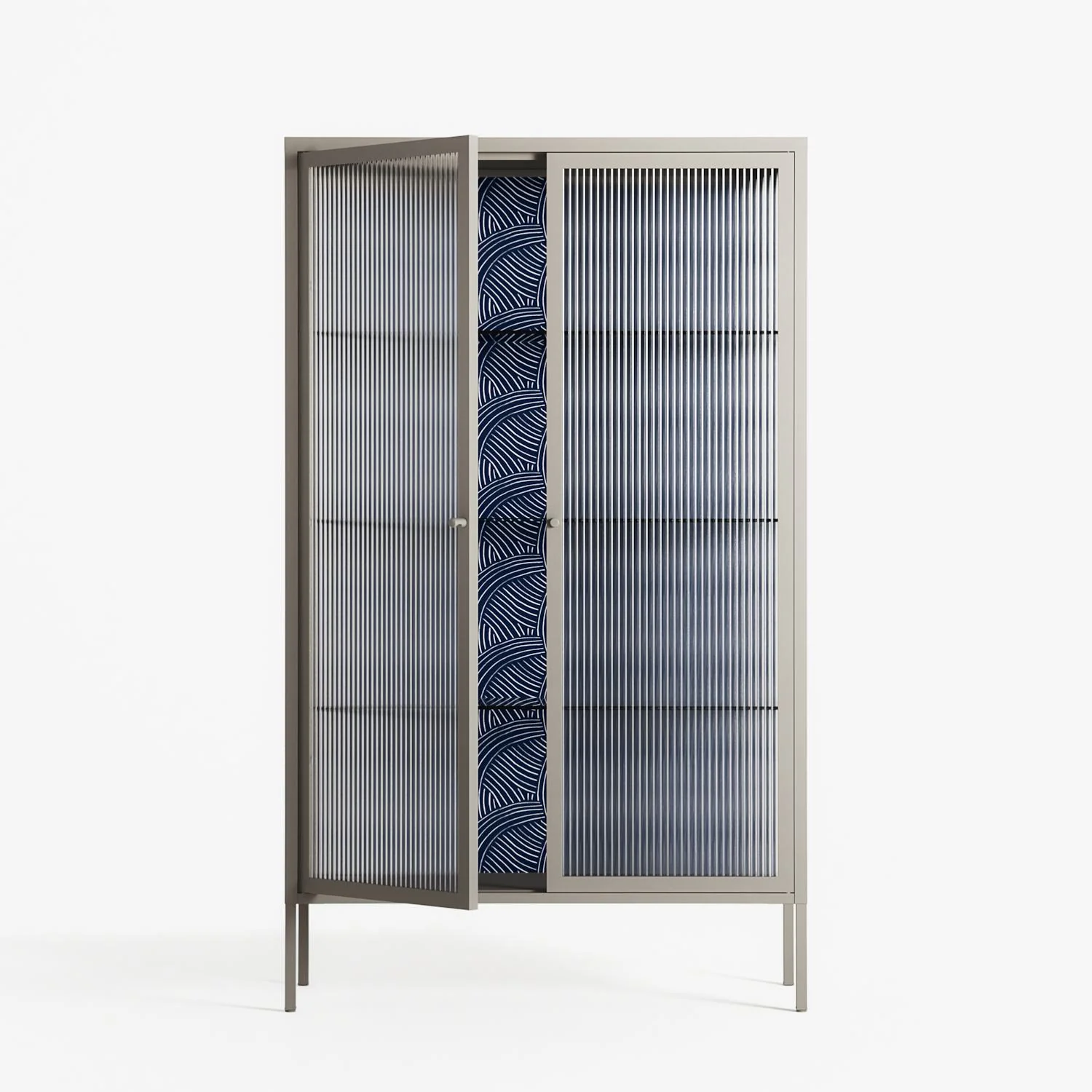 Basket Weave - Cabinet - Katie O’Shea - Pebble - Reeded glass - Image 2