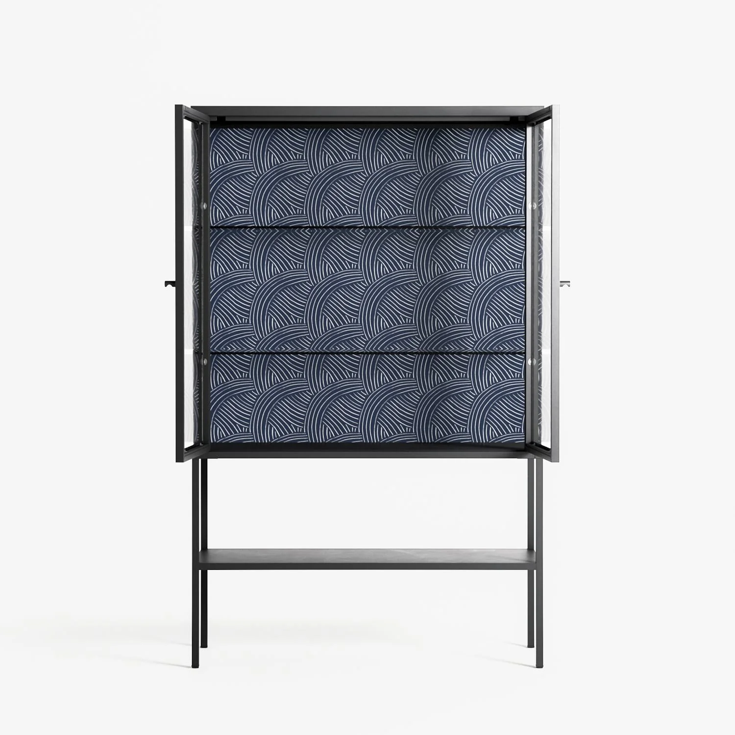Basket Weave - Loft Cabinet - Katie O’Shea - Antracite - Clear glass - Image 3