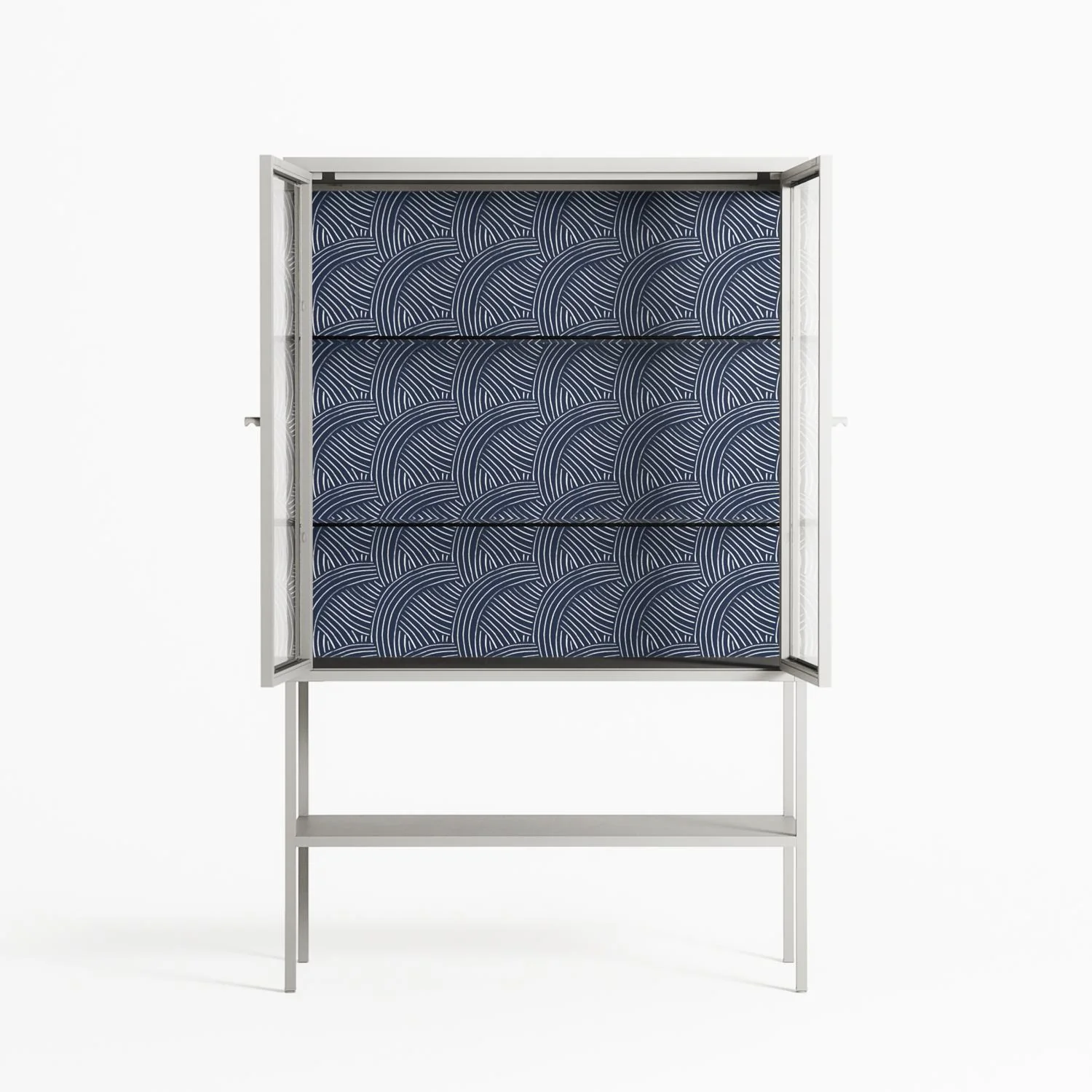 Basket Weave - Loft Cabinet - Katie O’Shea - Chalk - Clear glass - Image 3