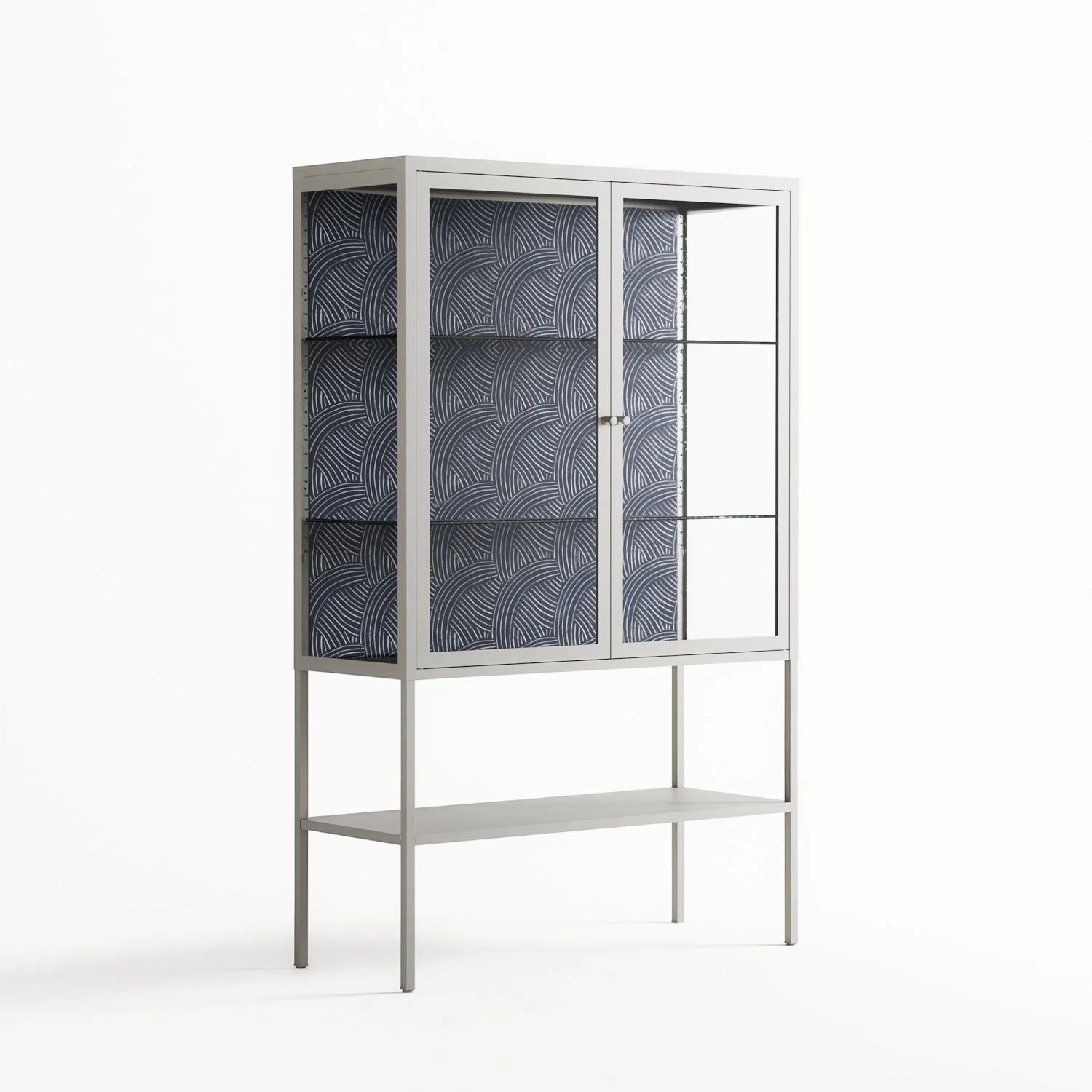 Basket Weave - Loft Cabinet - Katie O’Shea - Chalk - Clear glass - Image 4