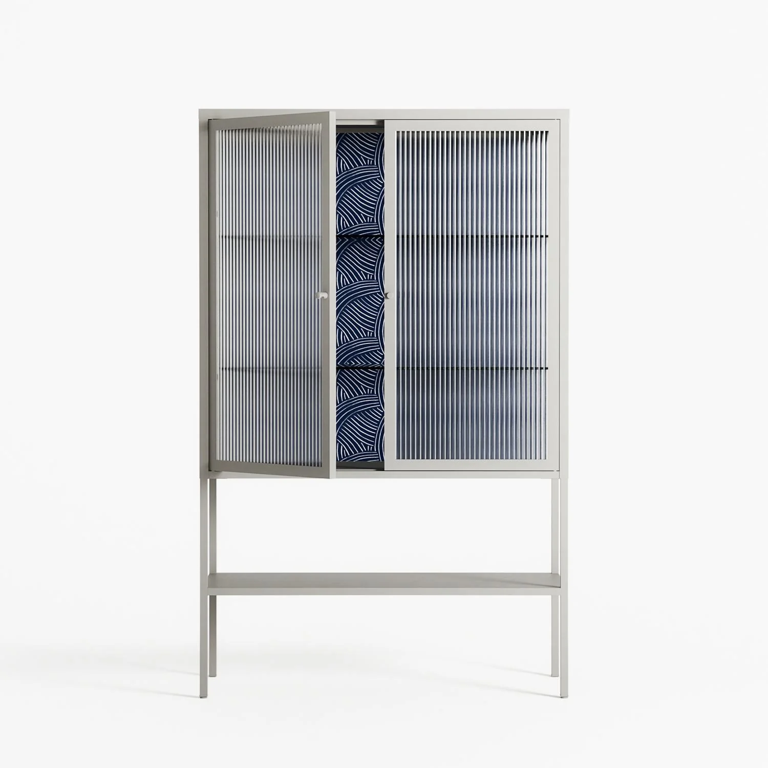 Basket Weave - Loft Cabinet - Katie O’Shea - Chalk - Reeded glass - Image 2