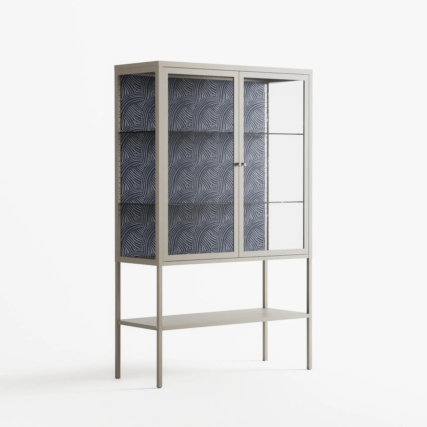 Basket Weave - Loft Cabinet - Katie O’Shea - Pebble - Clear glass - Image 4