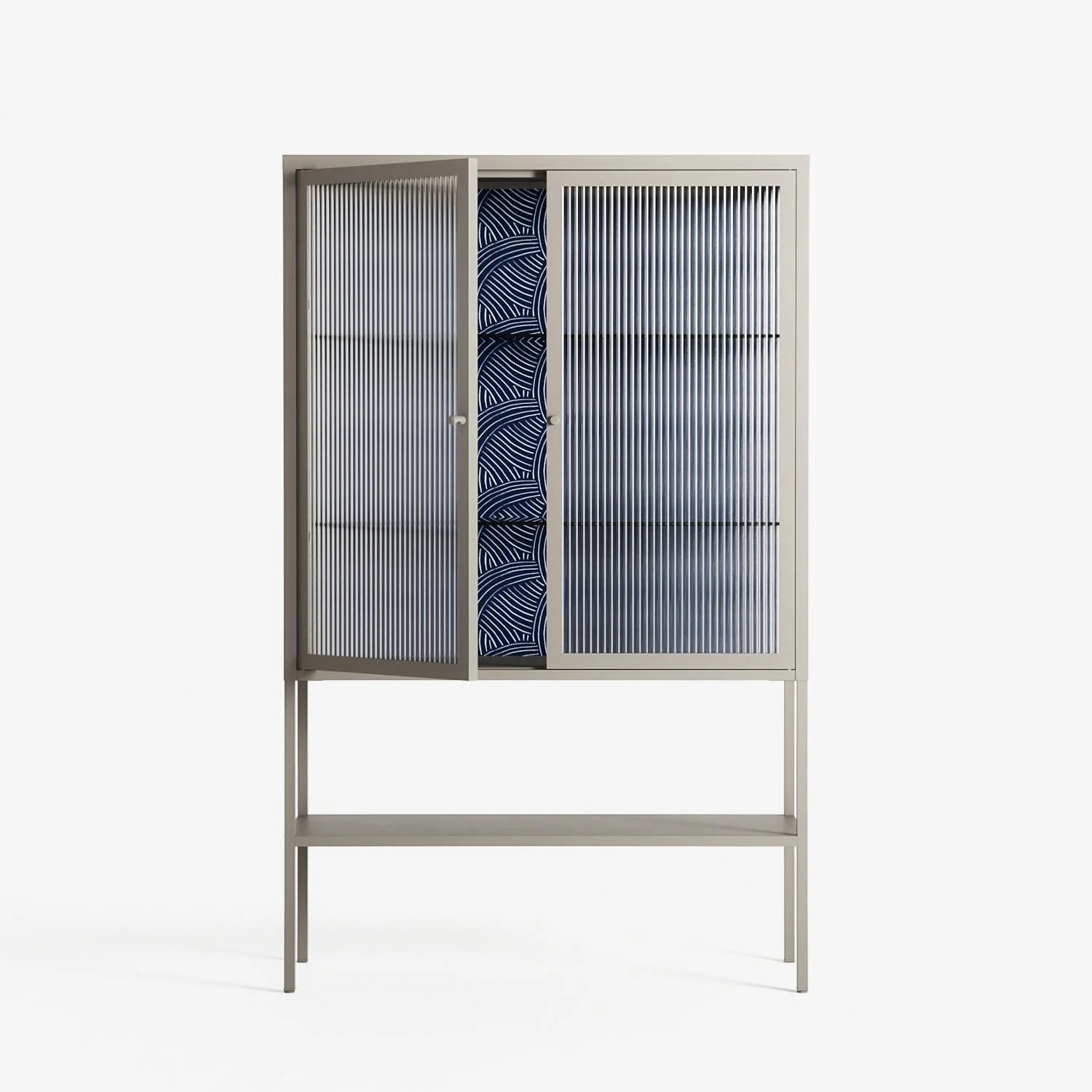 Basket Weave - Loft Cabinet - Katie O’Shea - Pebble - Reeded glass - Image 2