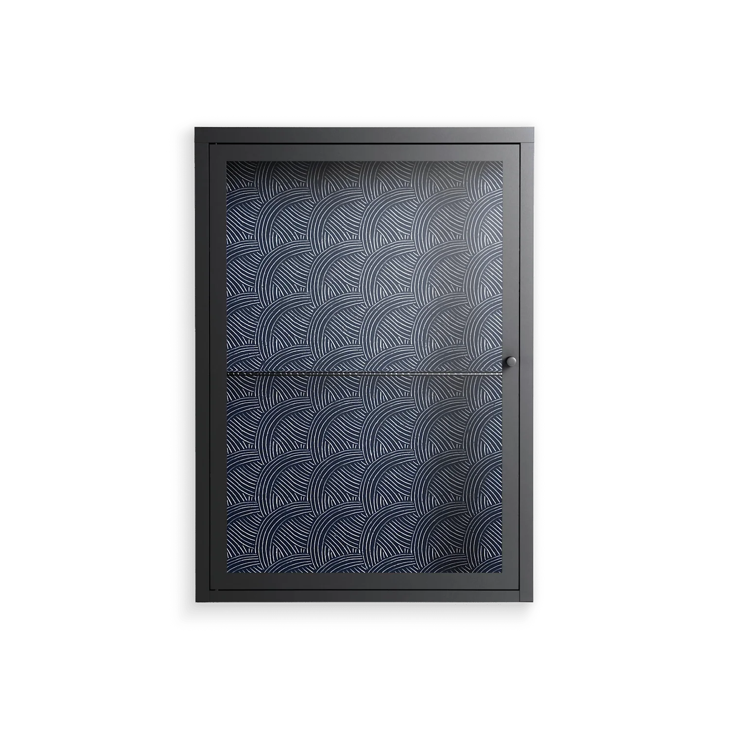 Basket Weave - Wall Cabinet - Katie O’Shea - Antracite - Clear glass