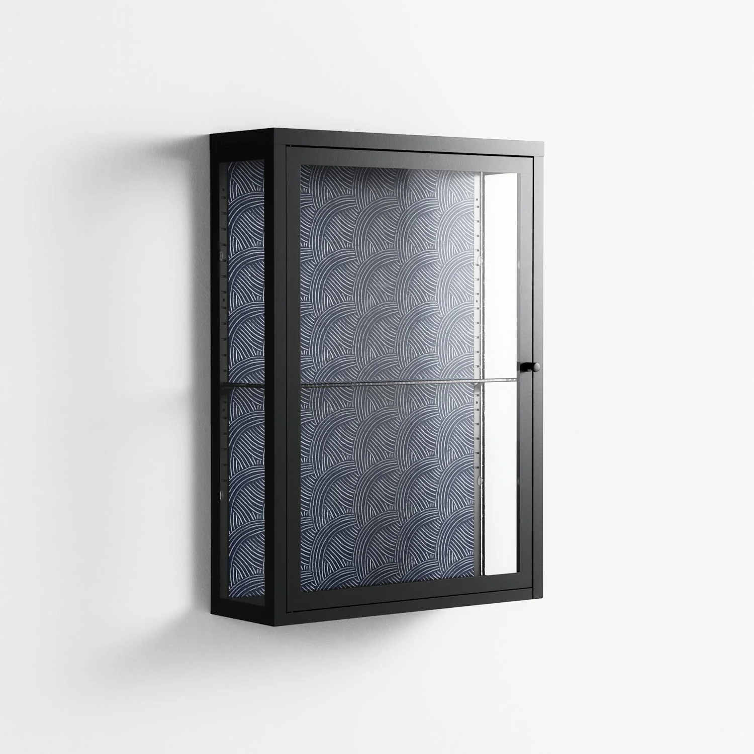 Basket Weave - Wall Cabinet - Katie O’Shea - Antracite - Clear glass - Image 4
