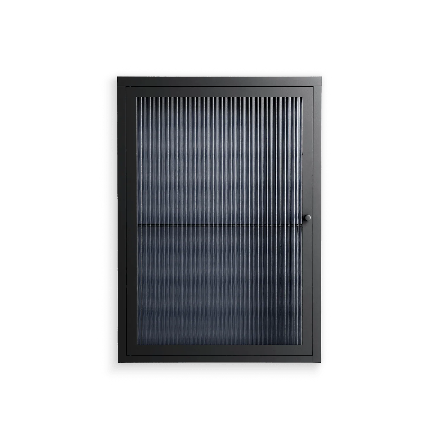 Basket Weave - Wall Cabinet - Katie O’Shea - Antracite - Reeded glass