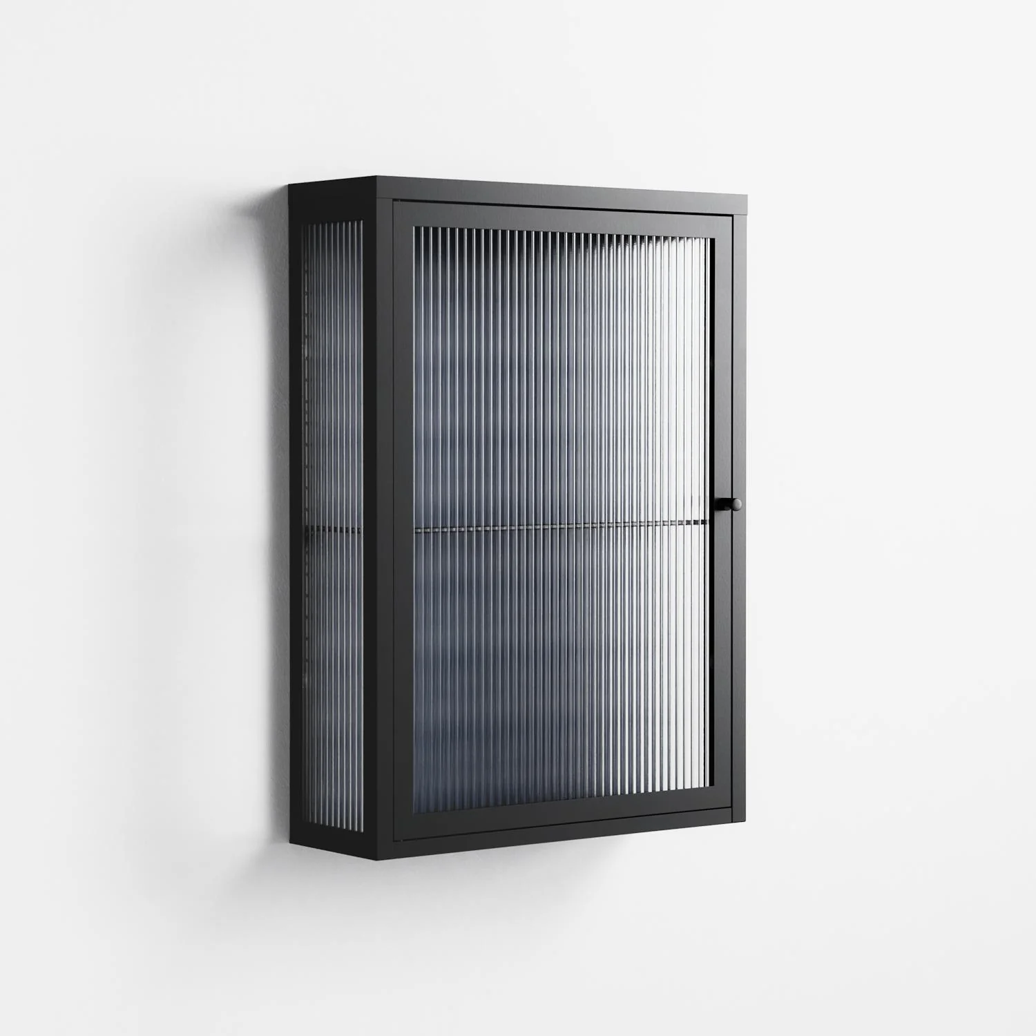 Basket Weave - Wall Cabinet - Katie O’Shea - Antracite - Reeded glass - Image 4