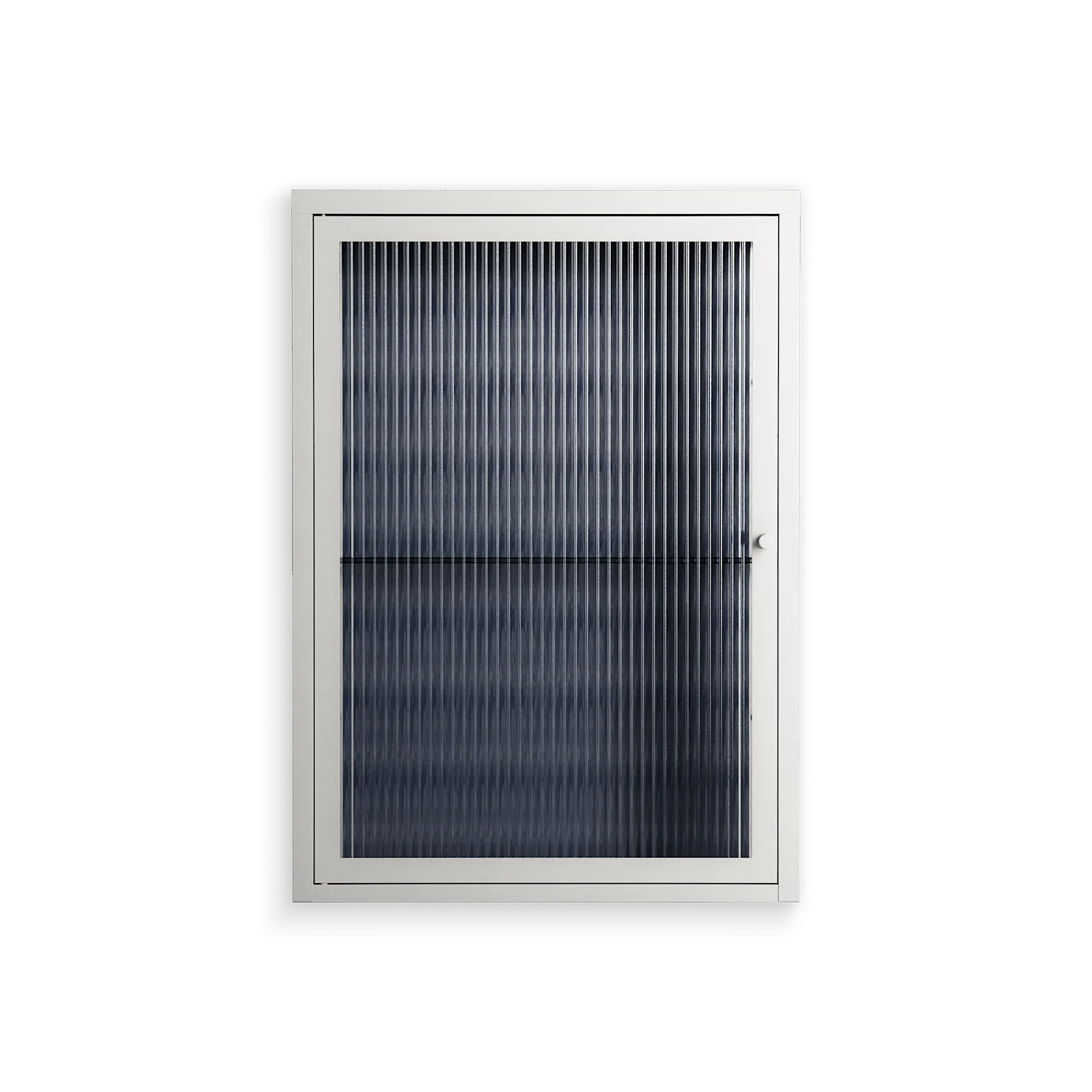 Basket Weave - Wall Cabinet - Katie O’Shea - Chalk - Reeded glass