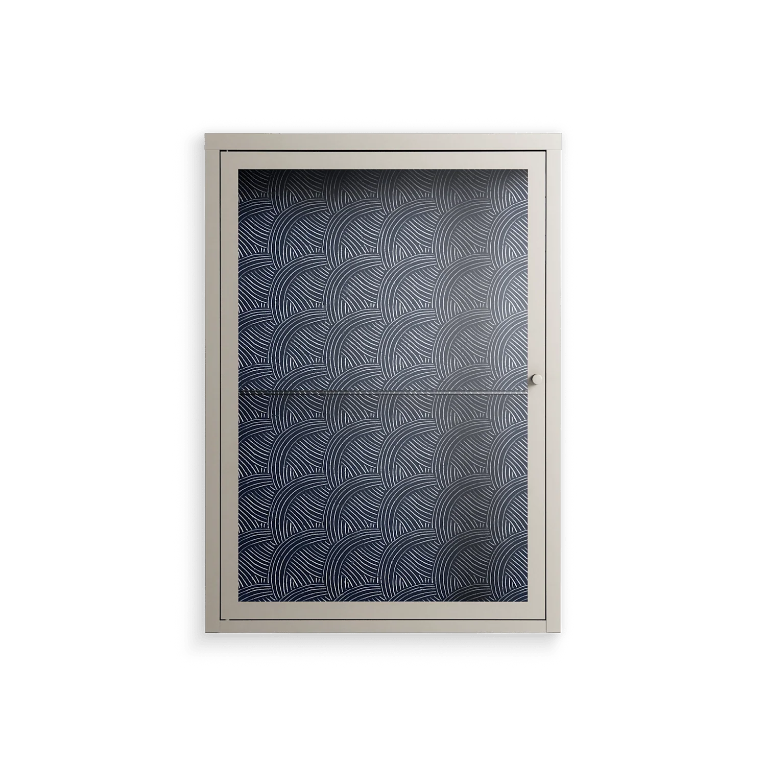 Basket Weave - Wall Cabinet - Katie O’Shea - Pebble - Clear glass
